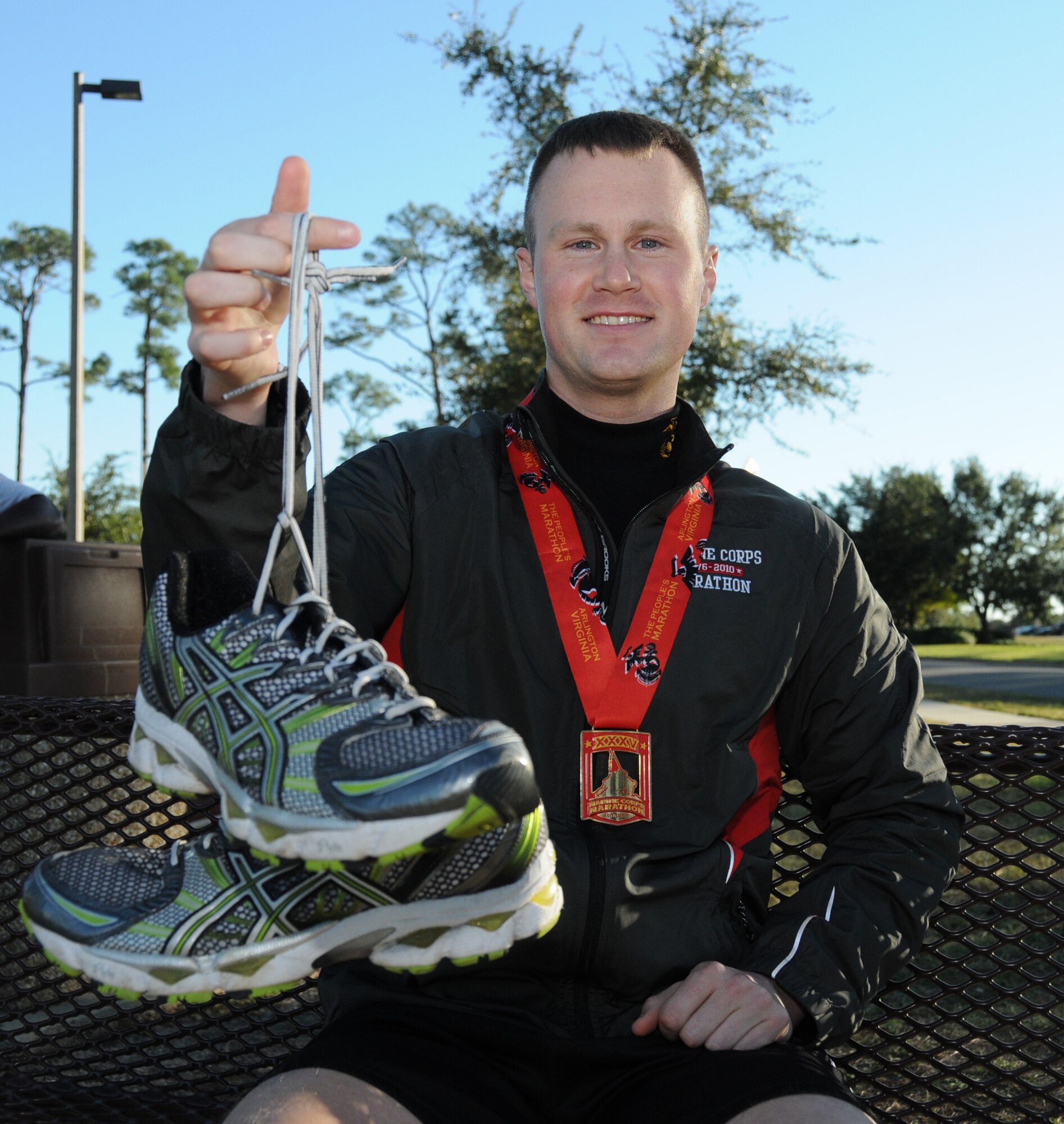 Knight finished 868th out of about 7,000 active-duty men and women ages 25-29. Overall, he was 8,142nd out of 30,000 participants.  (U.S. Air Force photo by Kemberly Groue)