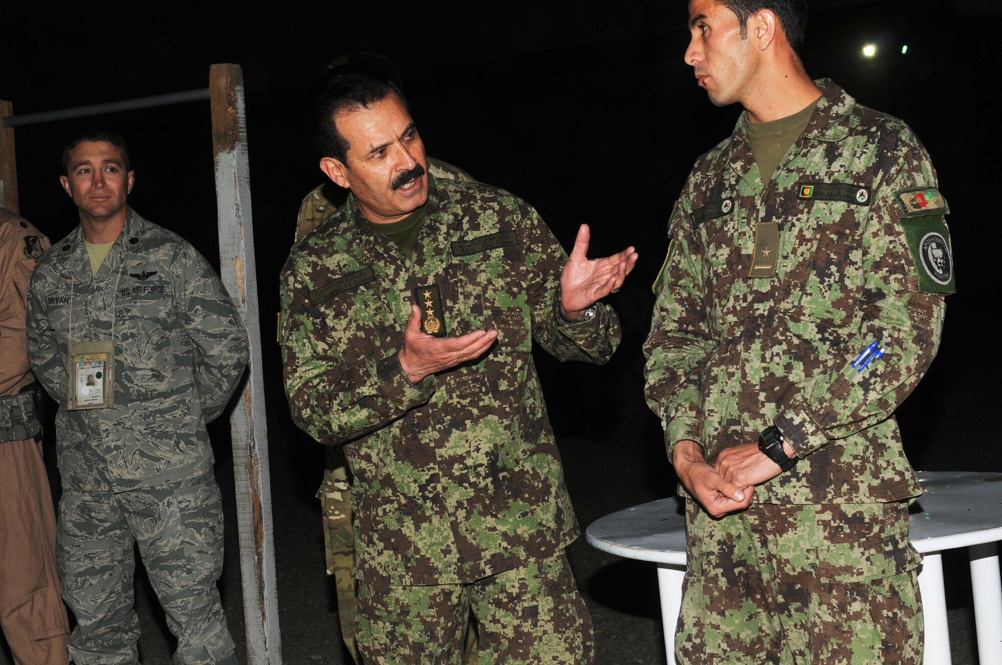 KABUL, Afghanistan - Maj. Gen. Dawran, Commander of the Afghan Air Force speaks at the Thunder Lab graduation. (U.S. Air Force photo by Capt. Rob Leese/ RELEASED).
