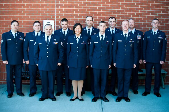 Nominees for the 2010 Airman of the Year award at the 139th Airlift Wing, Missouri Air National Guard, St. Joseph, Mo. (U.S. Air Force photo by Staff Sgt. Michael Crane)