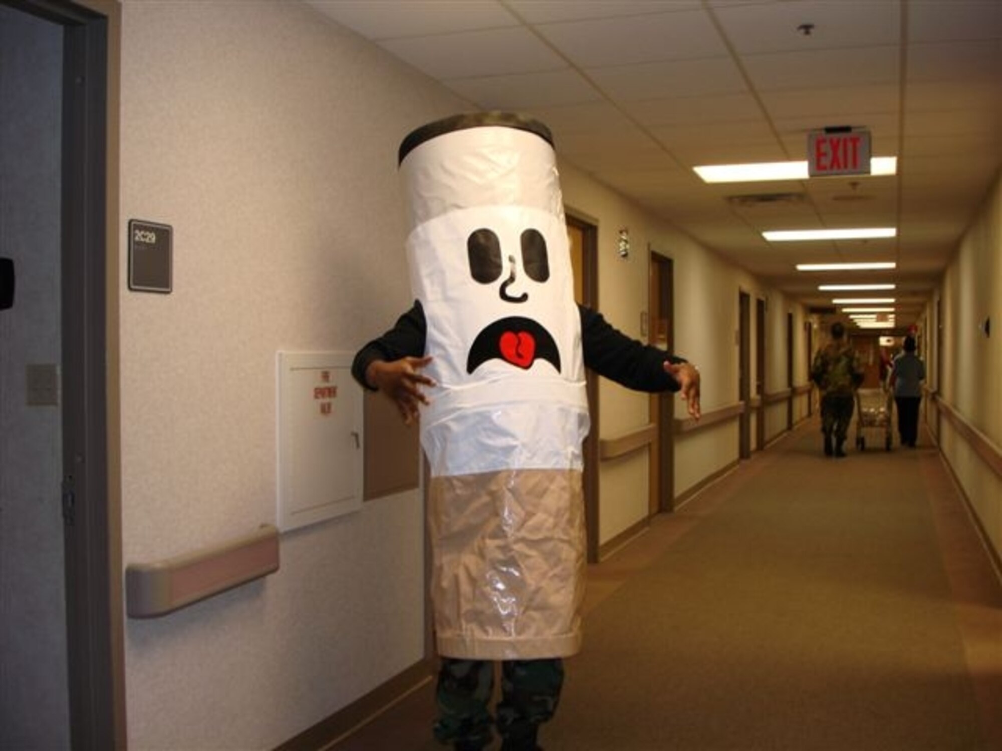 This six-foot cigarette, named Ciggy, will be at Dover Air Force Base Nov. 18 for The Great American Smokeout. This event is to challenge smokers to be tobacco-free for 24 hours. The Subway on base will be offering coupons, free cold-turkey sandwiches, give-away items and information on quitting tobacco-use. (Courtesy photo/US Air Force)