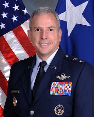 Maj. Gen. Floyd Carpenter, Eighth Air Force commander