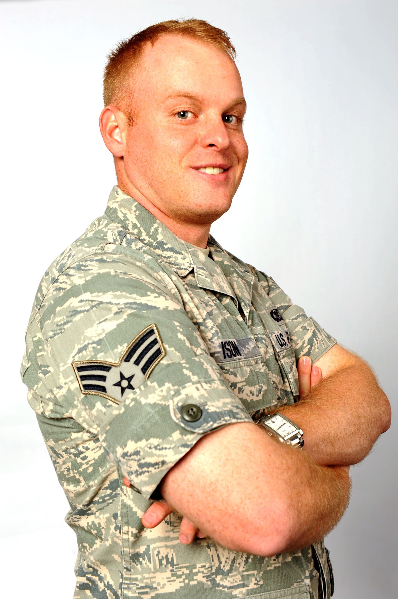 JOINT BASE PEARL HARBOR-HICKAM, Hawaii - Senior Airman Matthew Ison, 96th Air Refueling Squadron aviation resource manager, is this week’s Hickam Warrior. (U.S. Air Force photo/Senior Airman Gustavo Gonzalez)