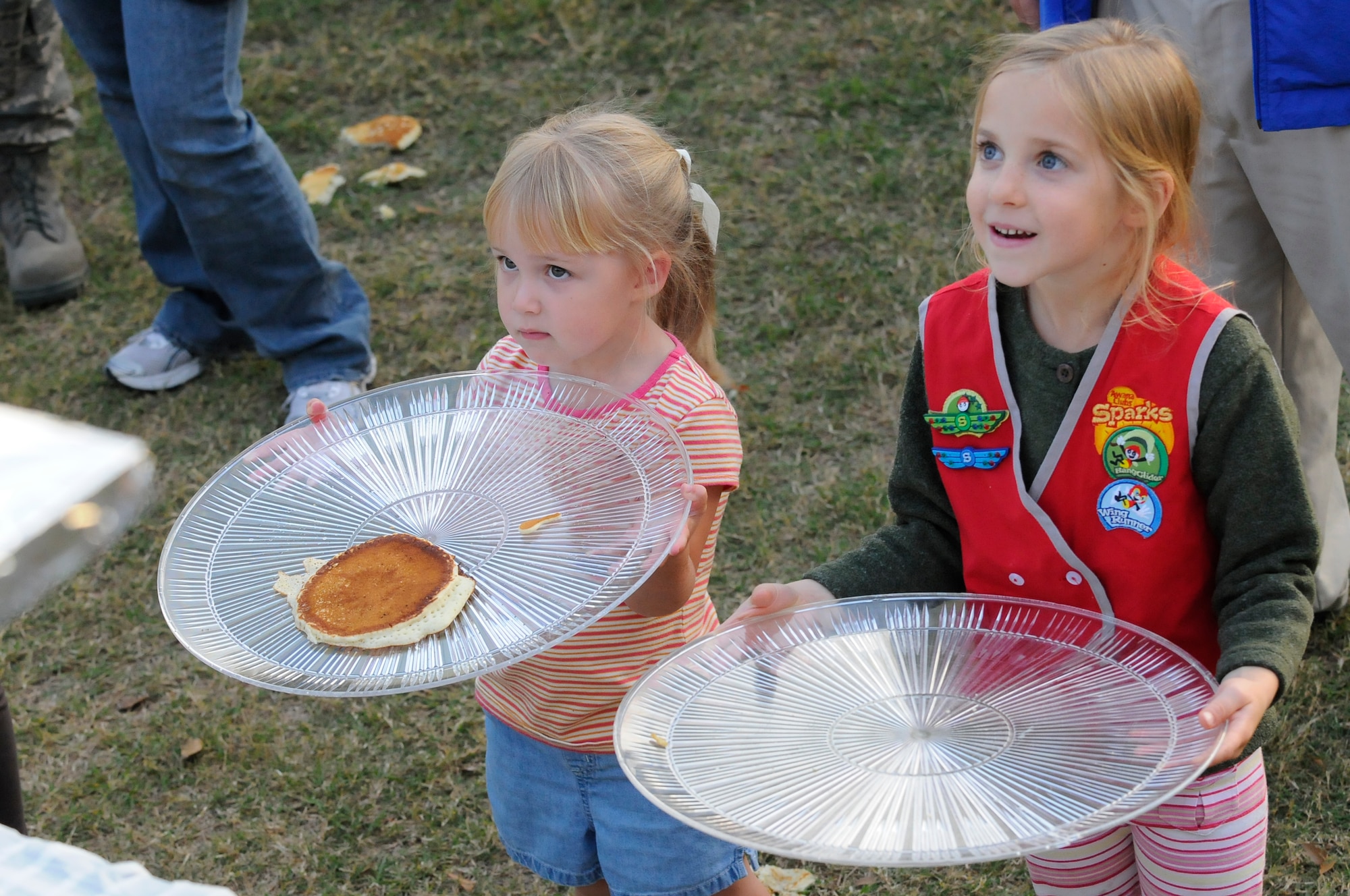 The Robins Chapel and Airmen’s Ministry sponsored a free pancake flip Nov. 10 at Robins Park for Team Robins personnel and family members. Col. Carl Buhler, 78th Air Base Wing commander, said the pancake flip is a 50-year tradition of the U.S. Air Force Air Demonstration Squadron “Thunderbirds.” He served as a maintenance officer with the unit and decided to bring the event to the Robins community. U.S. Air Force Photo by Sue Sapp



