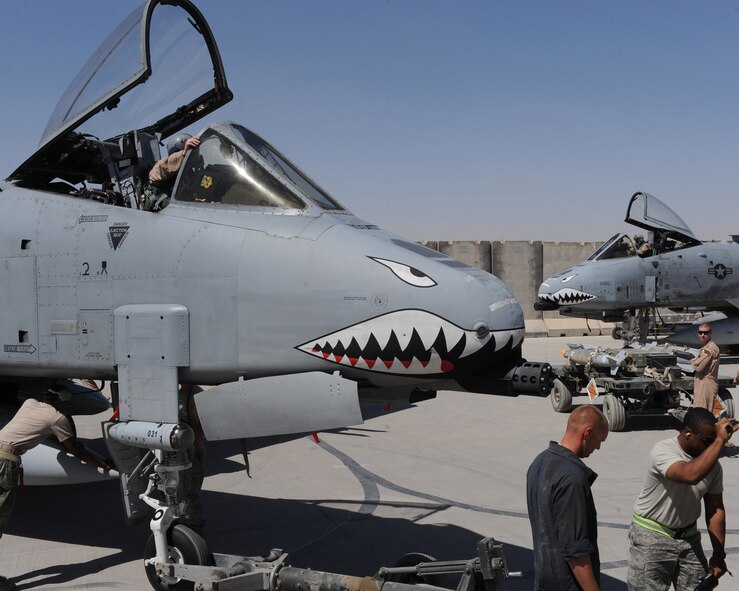 With more than 900 missions flown in the past few weeks, the 75th Expeditionary Fighter Squadron and its supporting maintenance squadron have kept its planes in the air more than 4,000 hours. (U.S. Air Force photo/Tech. Sgt. Chad Chisholm) (RELEASED) 