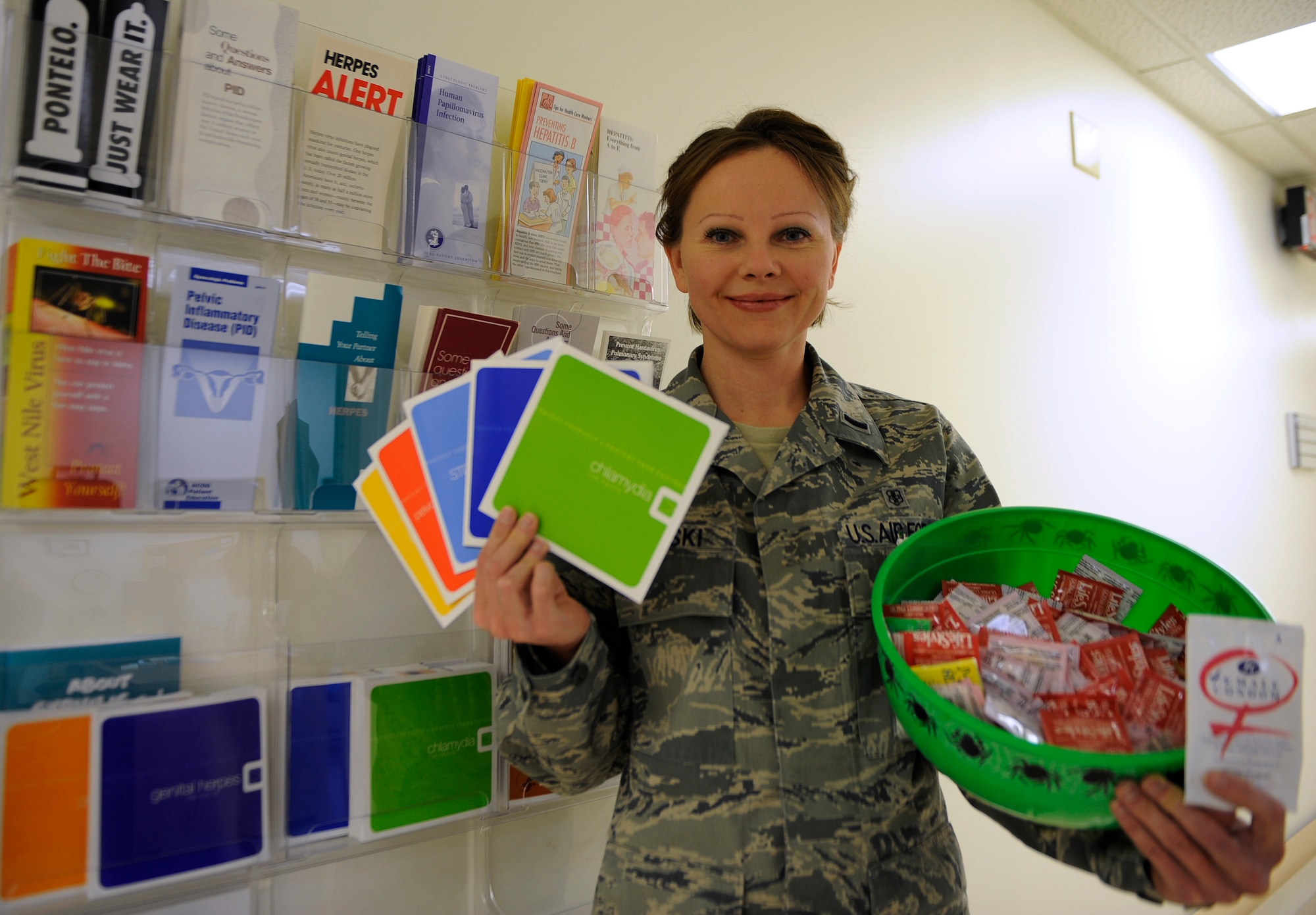 MOUNTAIN HOME AIR FORCE BASE, Idaho -- First Lt. Lora Wolski was selected as the Aerospace Medicine Squadron's Warrior of the Week. Lieutenant Wolski works as the public health flight chief. (U.S. Air Force photo by Senior Airman Renishia Richardson)
