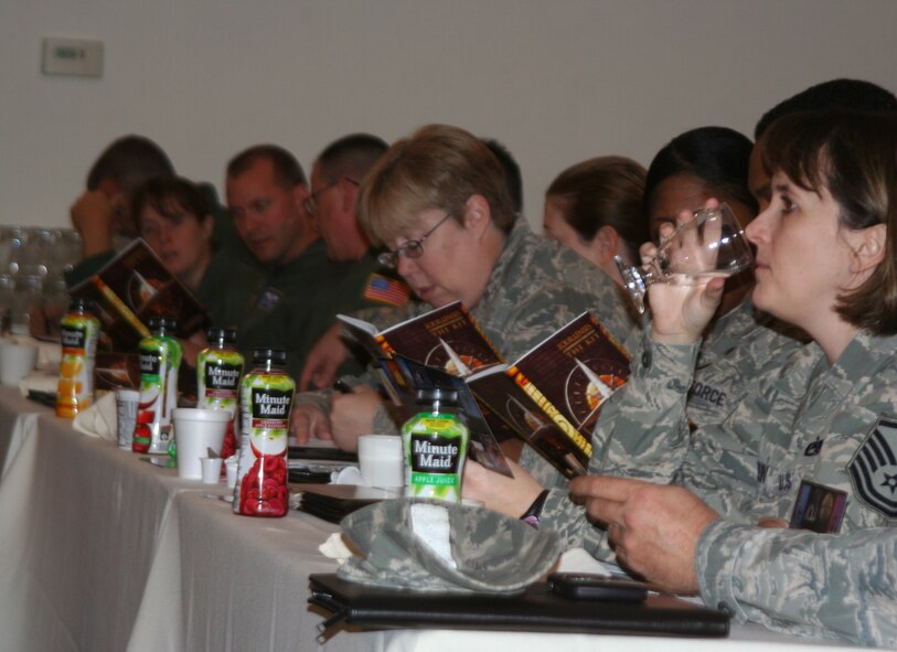WRIGHT-PATTERSON AIR FORCE BASE, Ohio – More than 280 military members and civilians from all branches of service gathered at the Hope Hotel and Conference Center, Wright-Patterson Air Force Base, Ohio, Nov. 8 and 9 to take part in the first 445th Airlift Wing Professional Development Seminar. (U.S. Air Force photo/Stacy Vaughn)