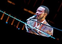 Six-time Grammy winning R & B star John Legend entertained a crowd of more than 1,000 at the Mattie Kelly Performing Arts Center in Niceville, Fla., Nov. 13.  The show was part of the Air Force Reserve's “Stateside Tour for the Troops” series of concerts and special events.  Military and family members from Eglin Air Force Base, Hurlburt and Duke Field were given ticketed invitations to spend an “Evening with John Legend.”  Tour for the Troops is tied to the Reserve's Get One Now program and Reservists who refer a friend to the Air Force Reserve through Get One Now can receive free tickets to concerts and events, with VIP exclusives, like backstage photos or a meet and greet with the starts.  (U.S. Air Force photo/ Tech. Sgt. Samuel King Jr.)