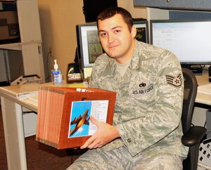 Staff Sgt. Wallace Kirtz, 437th Maintenance Operations Squadron aircraft maintenance scheduler (U.S. Air Force photo/Airman Jared Trimarchi)