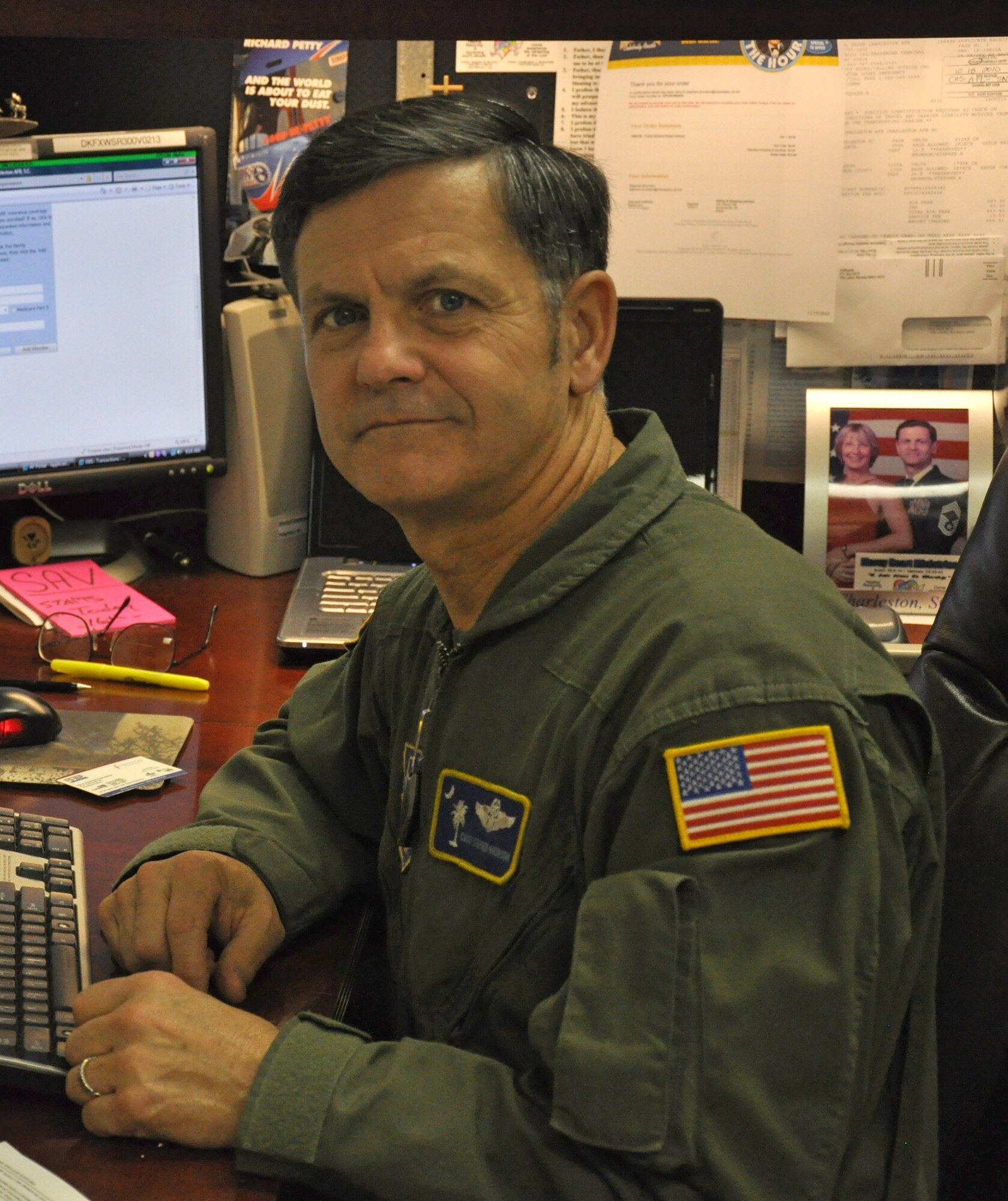 “I am thankful for living in a country that allows me to serve and for my family and friends," said Chief Master Sgt. Stephen B. Brunson with the 300th Airlift Squadron at Joint Base Charleston, S.C.