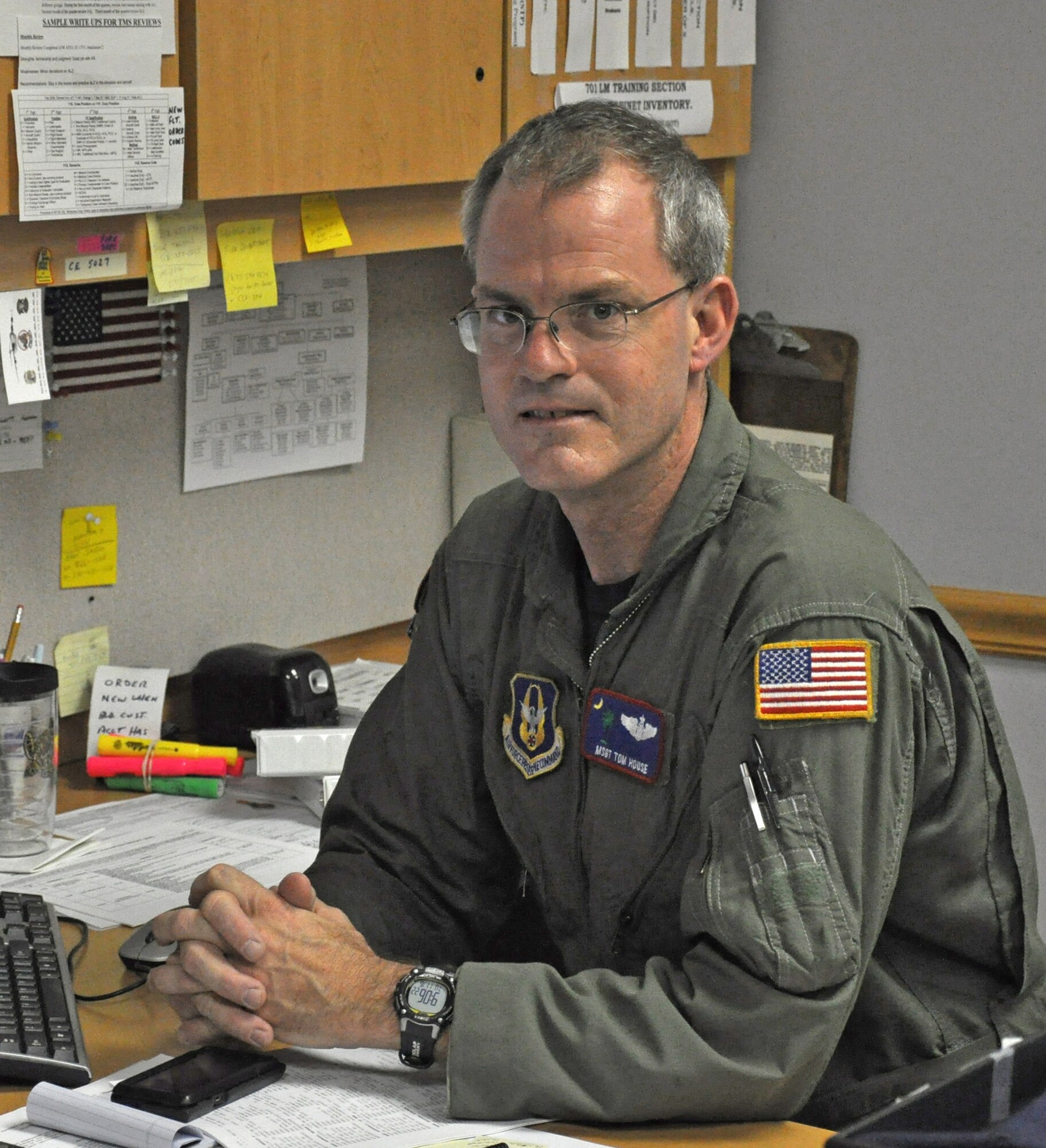 “I am thankful for having a healthy family,” said Master Sgt. Thomas J. House with the 701st Airlift Squadron at Joint Base Charleston, S.C.