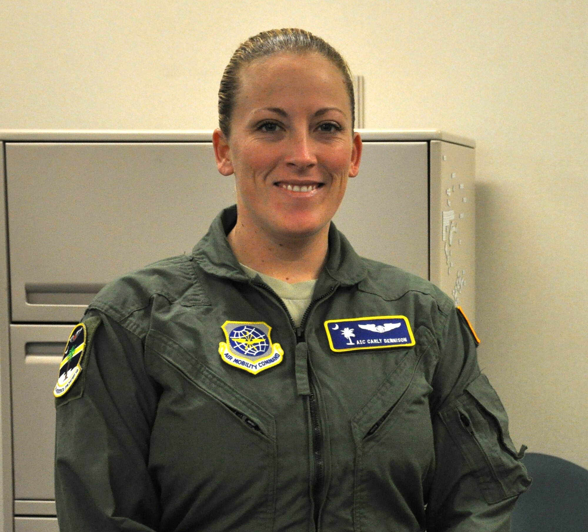 “I am thankful for family, my fire crew, my military crew, taking care of my patients and all of my loved ones,” said Airman 1st Class Carly D. Dennison with the 315th Aeromedical Evacuation Squadron at Joint Base Charleston, S.C.