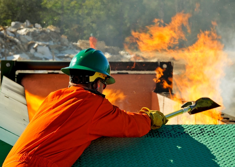 Burn Baby Burn Incinerator Clears Range Debris Eglin Air Force