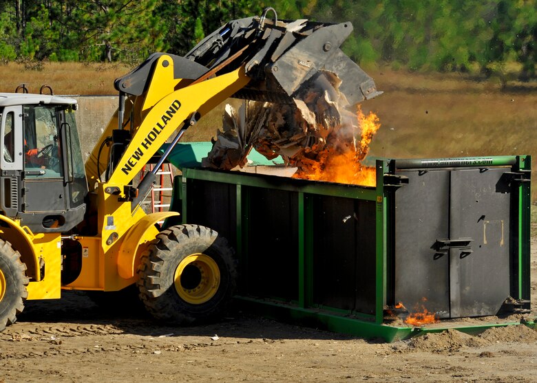 Burn Baby Burn Incinerator Clears Range Debris Eglin Air Force