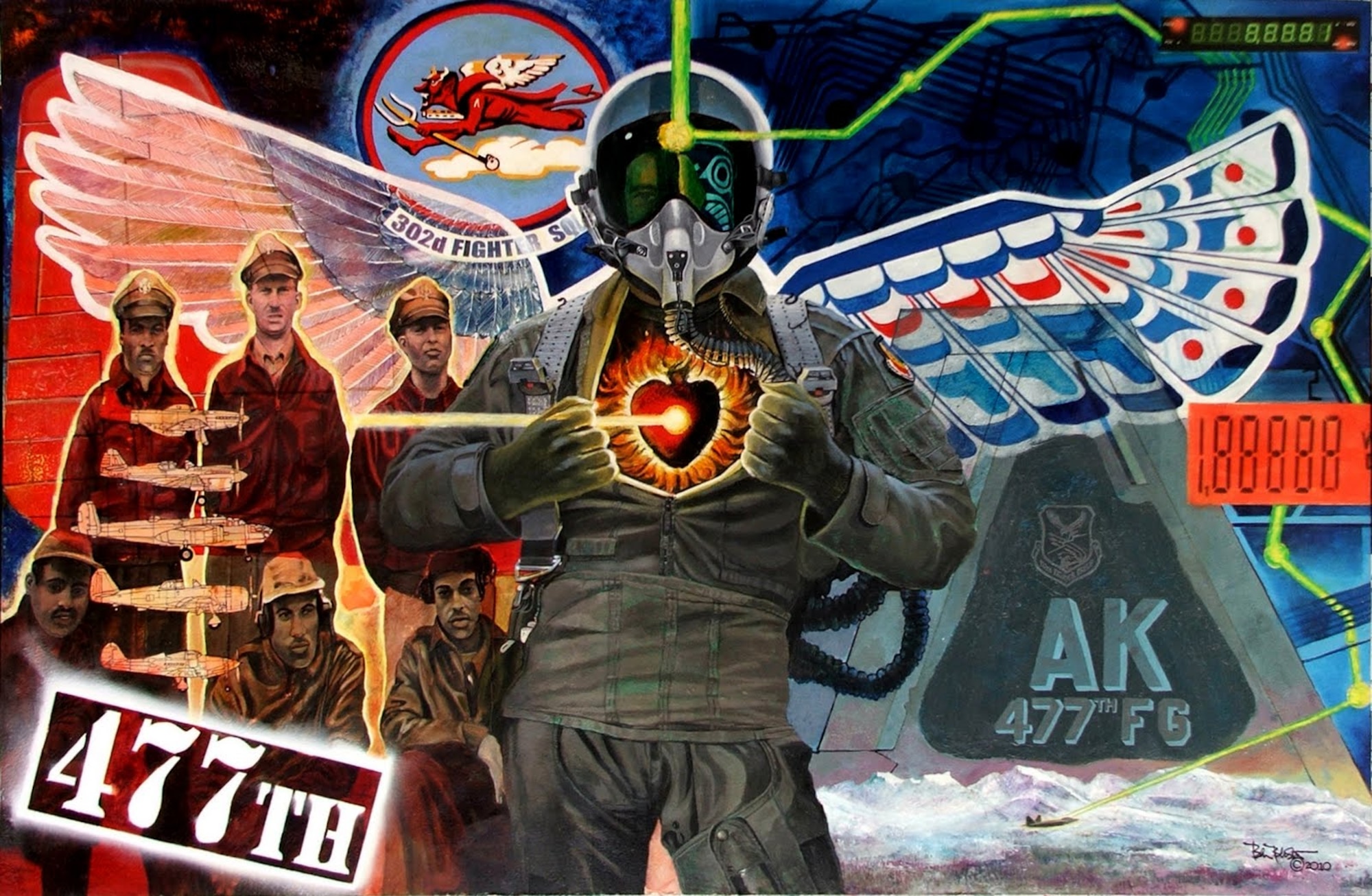 “The Heart, Mind and Soul of an Arctic Warrior,” by Air Force artist Ben Bensen (Courtesy photo)
