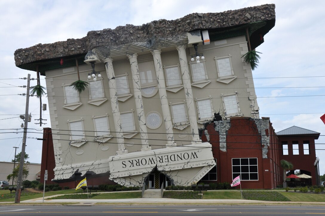 Here’s an upside-down building on top of a right-side-up building in Panama City Beach, Fla., Oct. 24, 2010. (Courtesy photo/Jeff Walston)