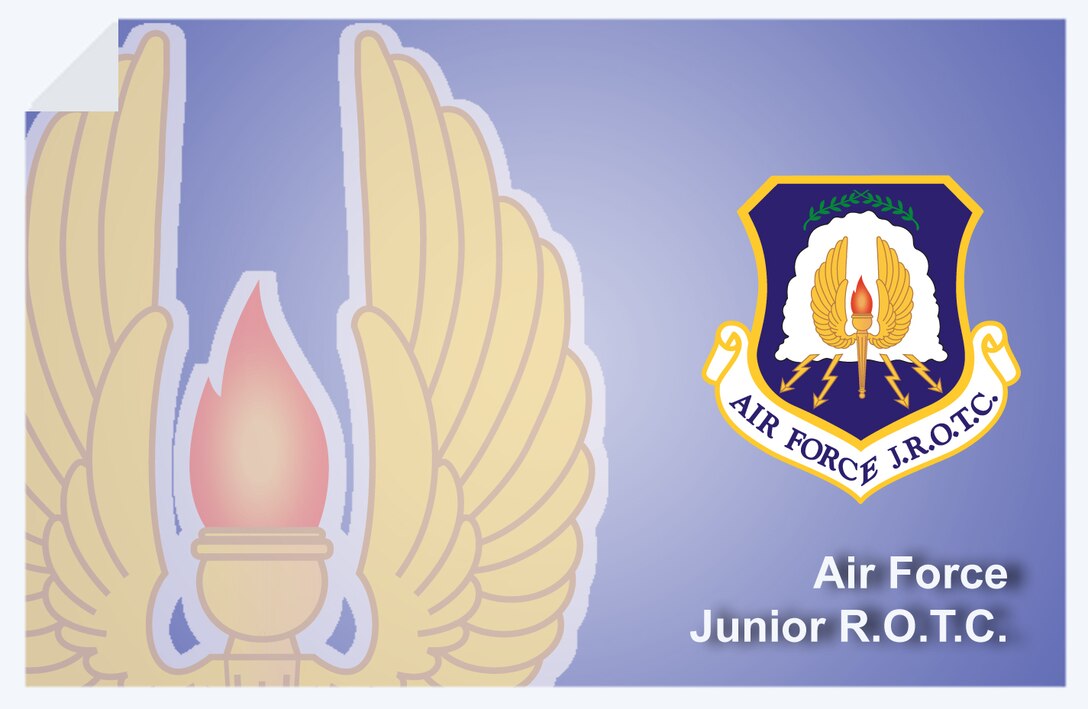 Air Force Junior ROTC web banner. (U.S. Air Force graphic by Andy Yacenda, Defense Media Activity-San Antonio)