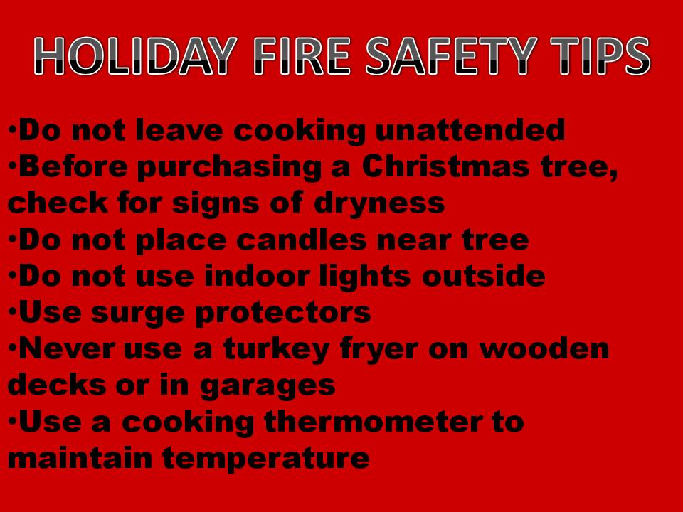Fire safety for your holidays > Goodfellow Air Force Base > Article Display