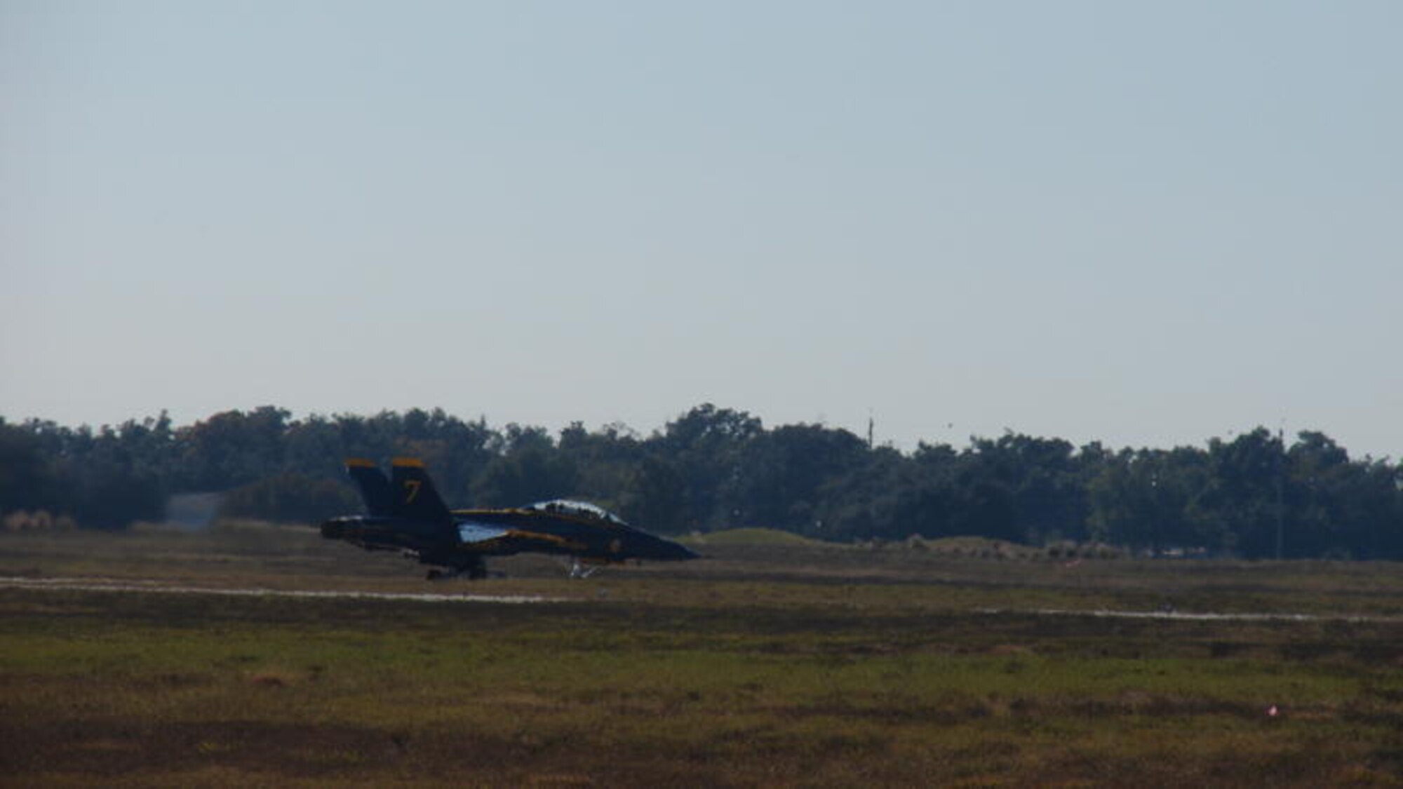 Members of the Blue Angles, the U.S. Navy air demonstration team, visited Keesler Nov. 18, 2010, for a preseason site visit. While here members surveyed Keesler’s airfield, ramp setup and base accommodations in preparation for Keesler’s “Angels Over the Bay” air show and open house which will take place March 19 and 20, 2011. (U.S. Air Force photo by Mr. Justin Cooper/ released) 
