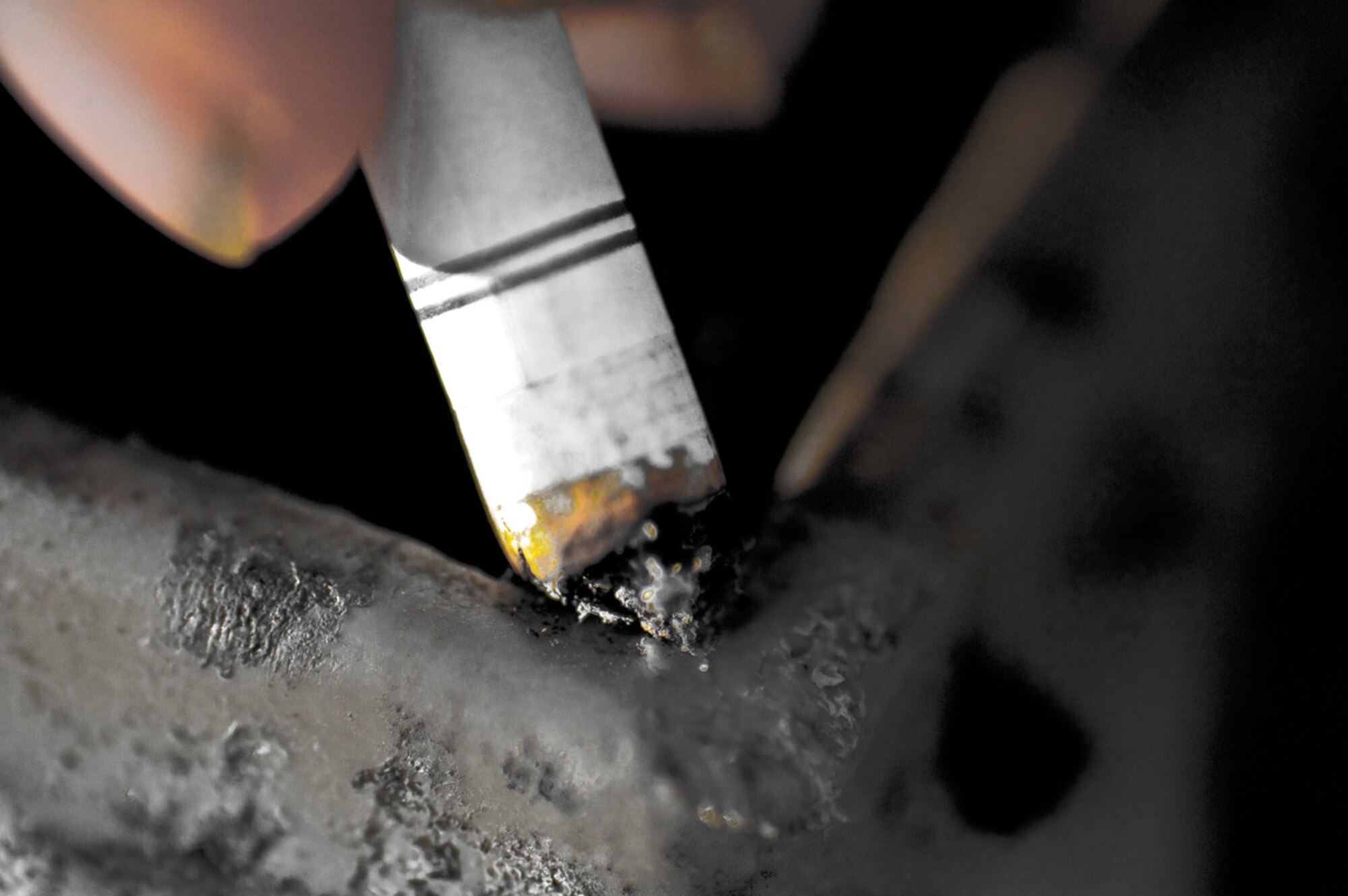 Stub out cigarettes with help from the Health and Wellness Center. (U.S. Air Force photo/A1C Jack Sanders)