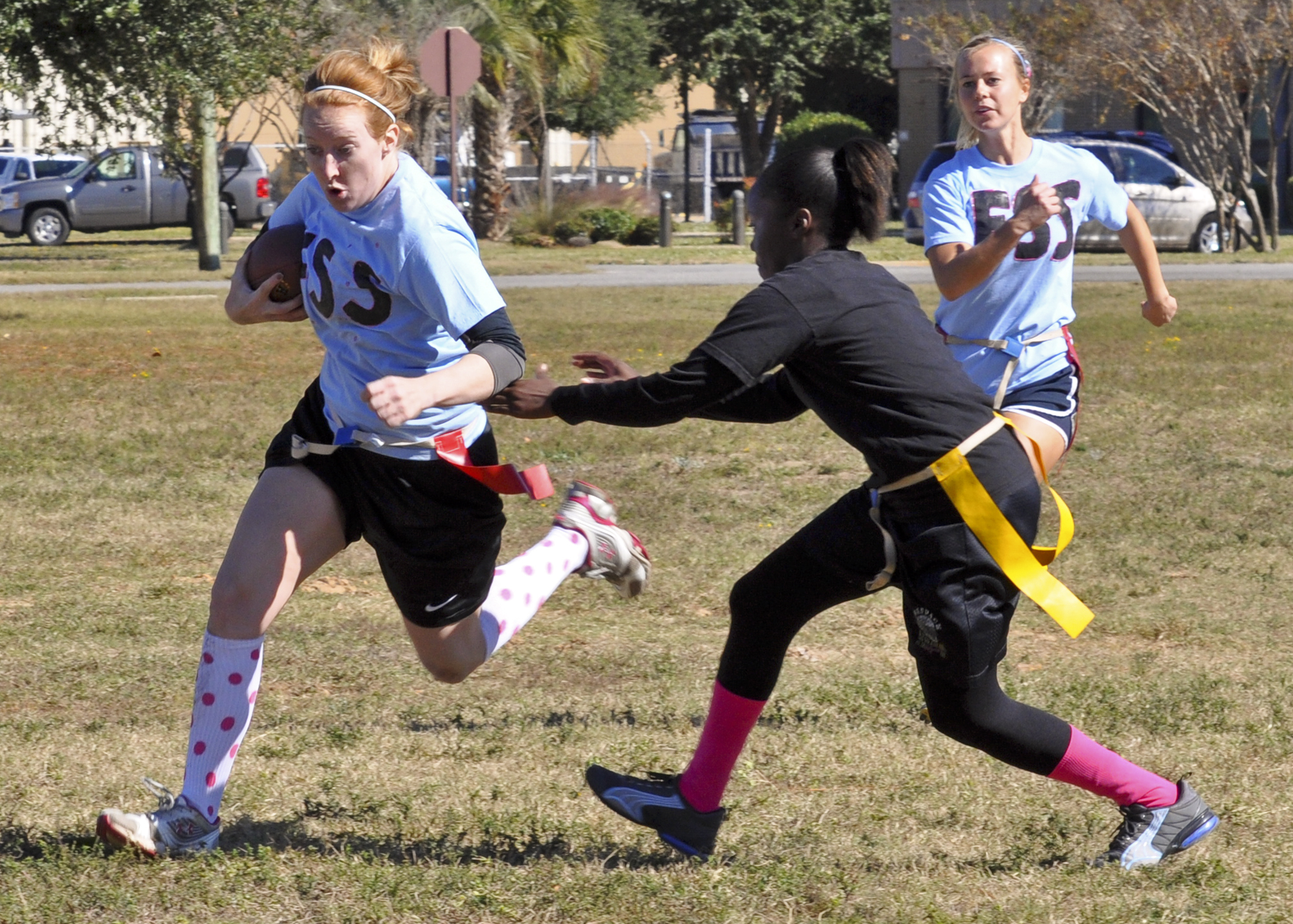 LRS wins first powderpuff 'turkey bowl' > Eglin Air Force Base > News