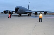MINOT AIR FORCE BASE, N.D. -- Airmen from the 91st Missile Wing return to Minot AFB after participating in this year’s Air Force Global Strike Challenge Nov 18. The challenge is the world's premier bomber, ICBM and security forces competition with units from the following major command’s: Air Force Global Strike Command, Air Combat Command, Air Force Reserve Command and the Air National Guard. (U.S. Air Force photo/Senior Airman Michael J. Veloz)