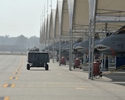 MOODY AIR FORCE BASE, Ga. -- Smoke fills the airspace around Moody as a swamp fire continues to burn in Clinch County, Ga. The fire has been burning for nearly two weeks, causing a cloud of smoke to engulf the base. All flying operations were cancelled for Nov. 19. Flying operations will resume when visibility increases and the smoke clears the airspace. (U.S. Air Force photo by Airman 1st Class Benjamin Wiseman)(RELEASED)