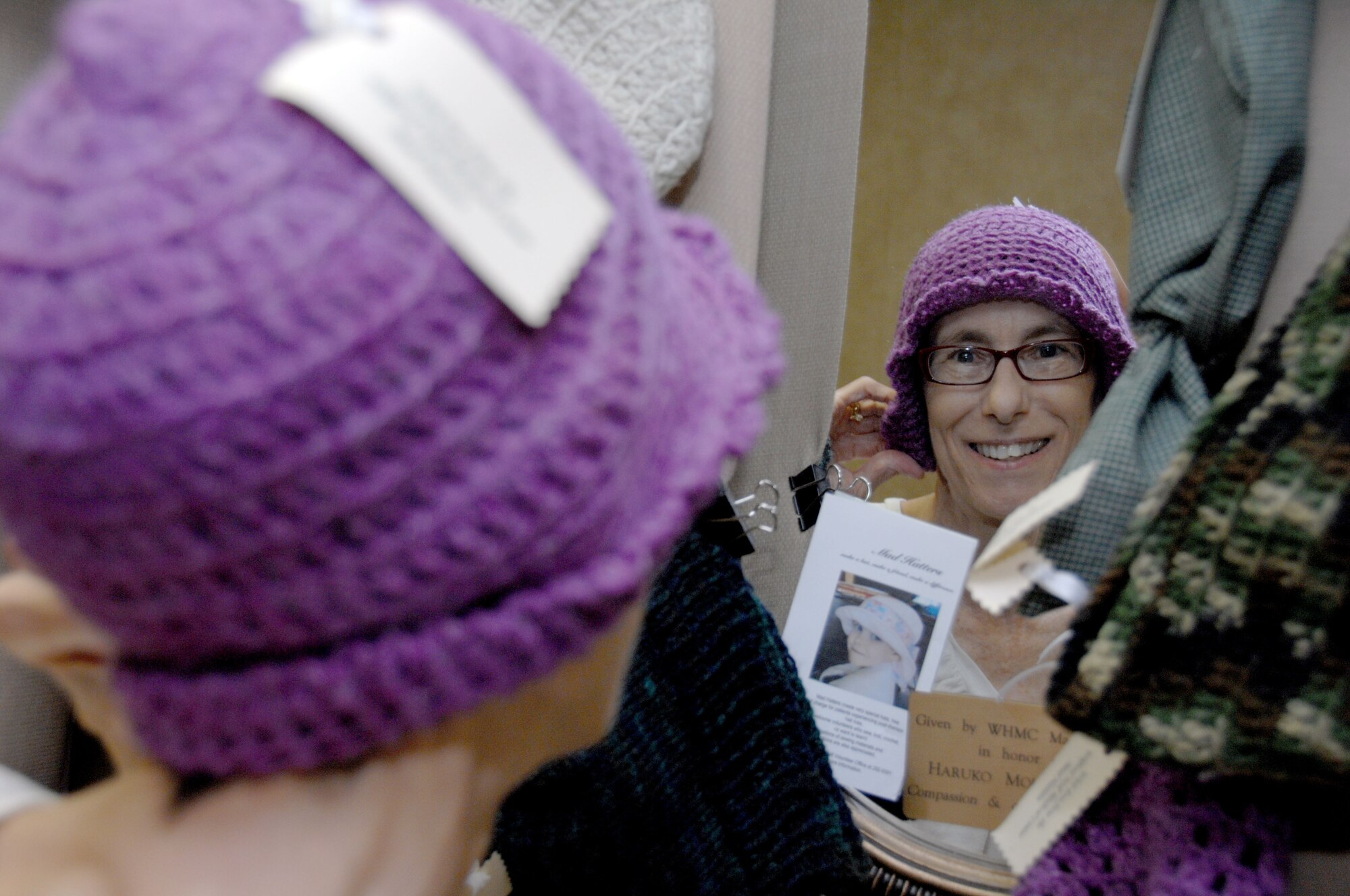Mad Hatters warm cancer patients' heads 