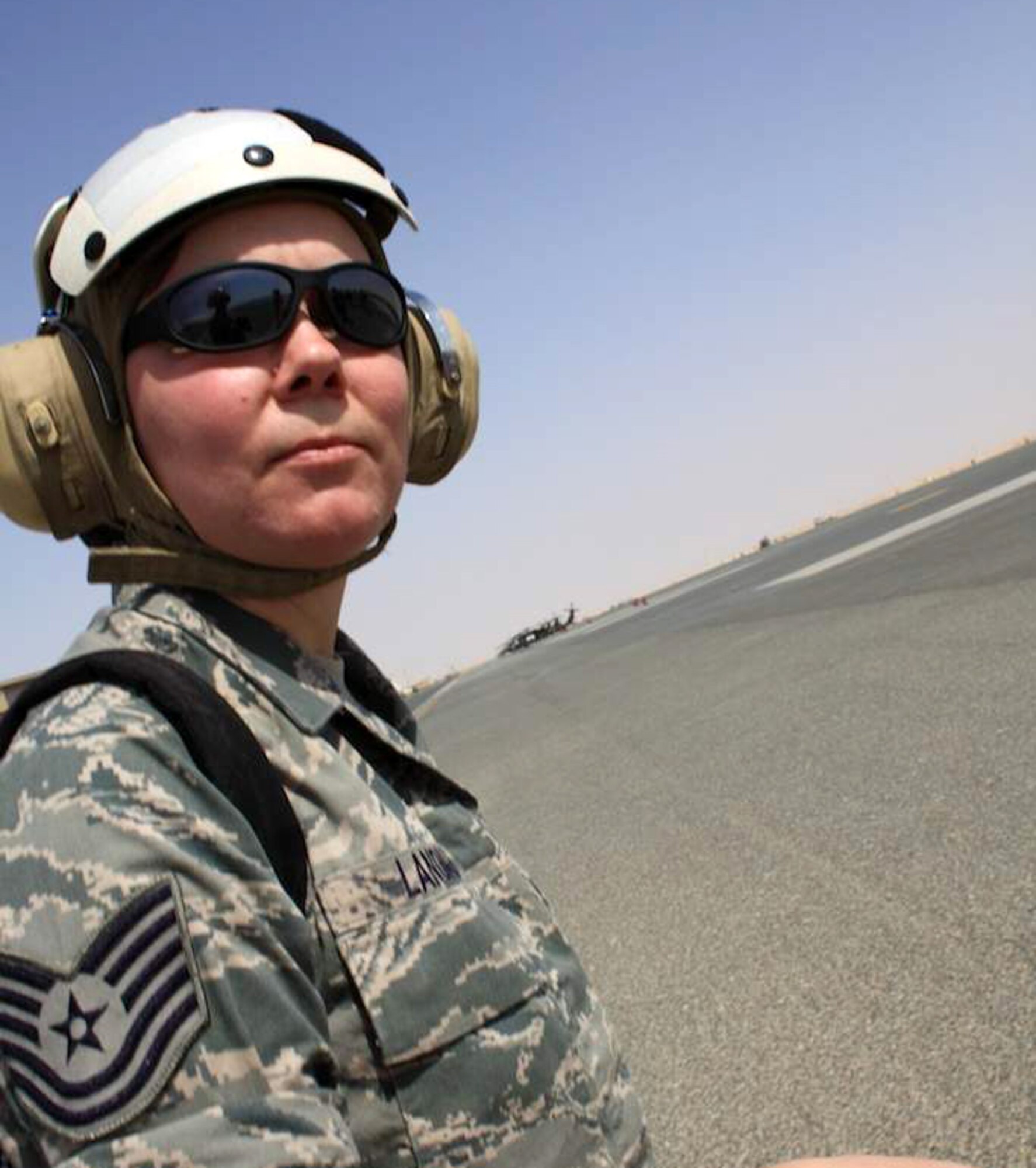 Tech. Sgt. Melissa Landau is deployed from the 88th Medical Operations Squadron; Wright-Patterson Air Force Base, Ohio.