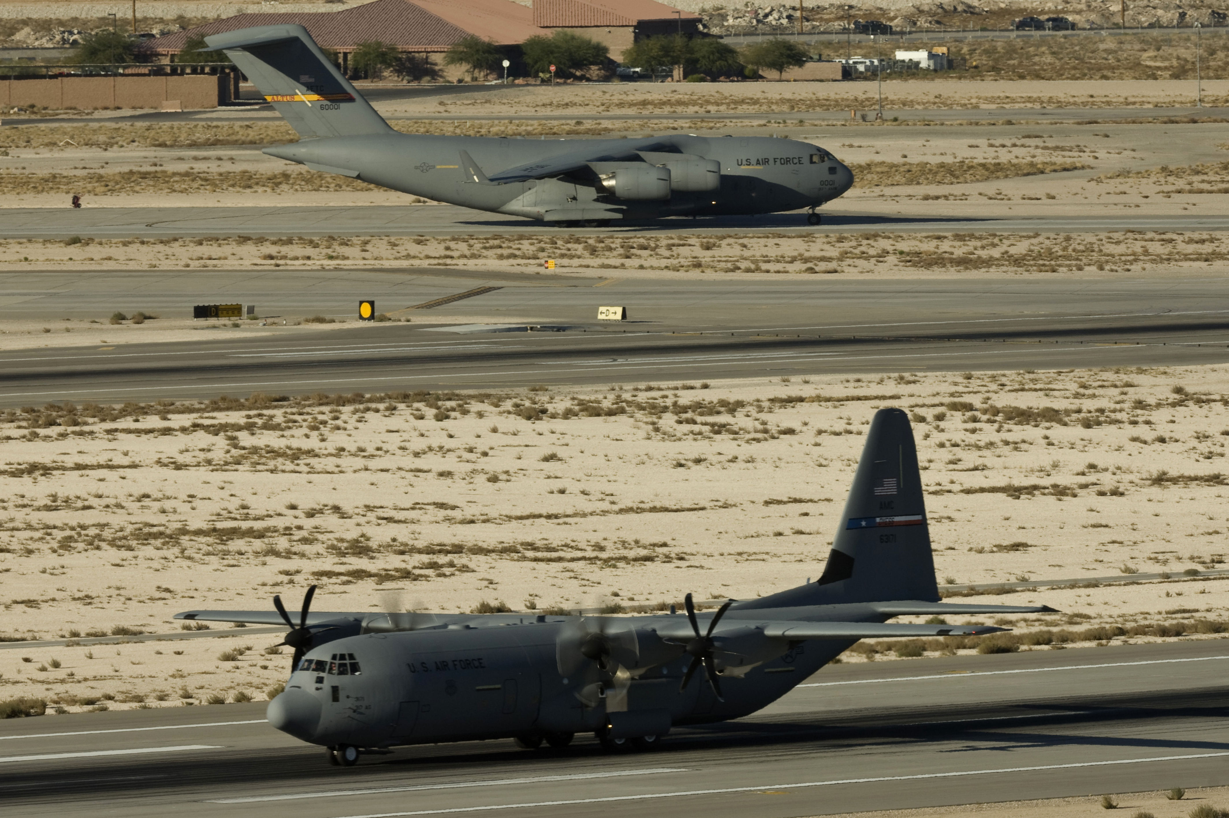 Air Force cargo aircraft gather at Nellis for largescale mobility exercise