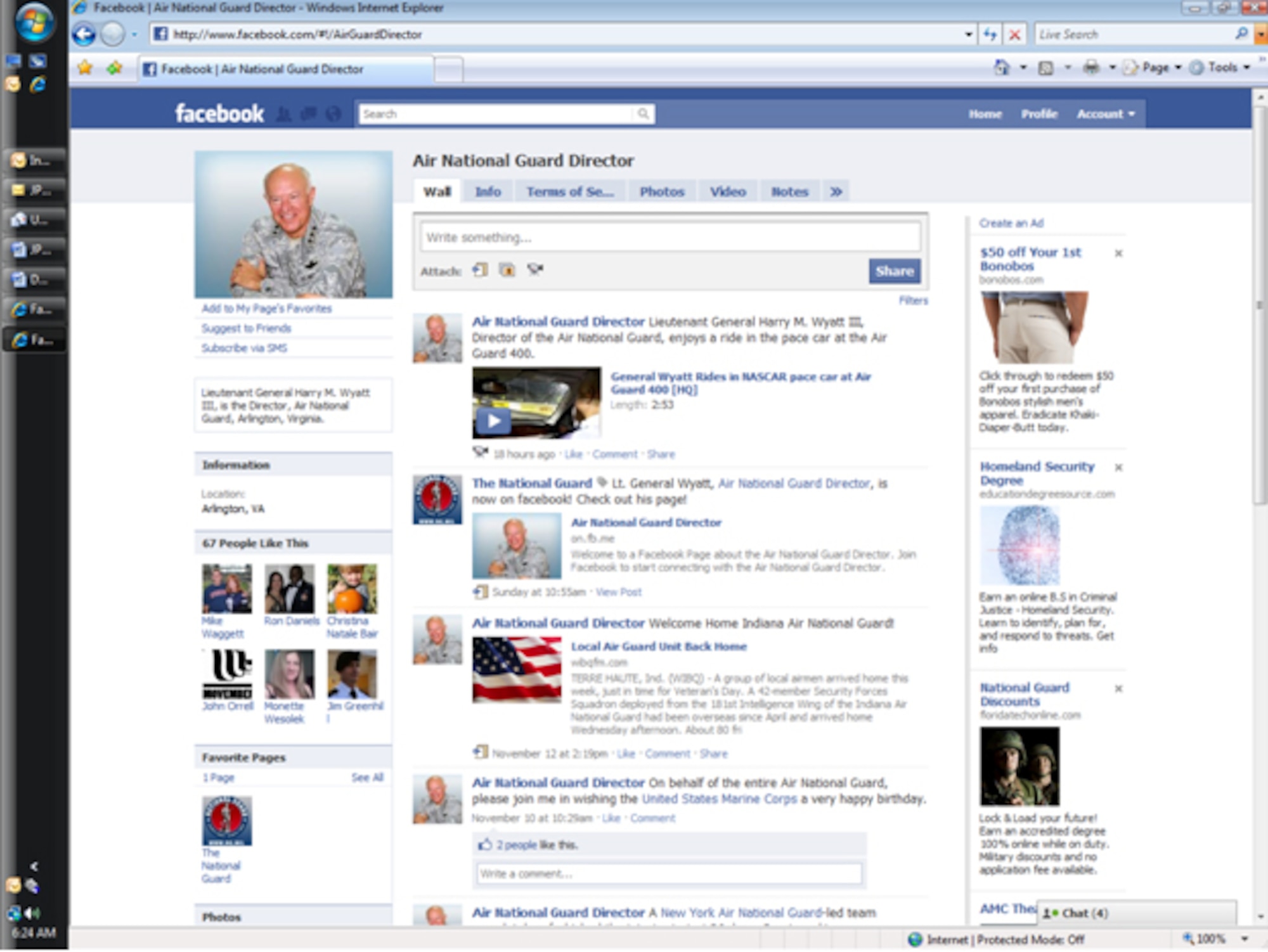 Facebook offers virtual face time with Air Guard director