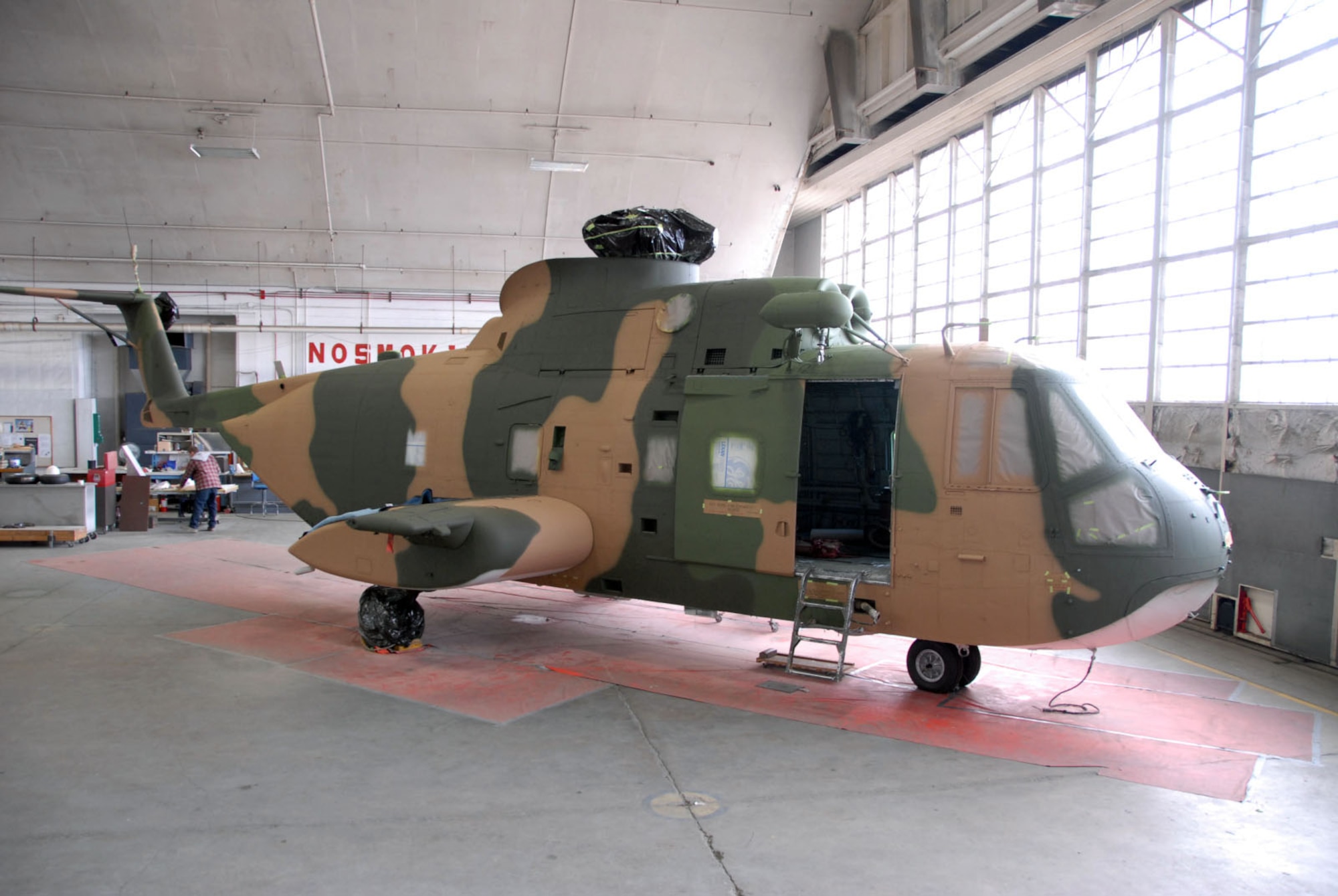 DAYTON, Ohio (11/2010) -- Sikorsky HH-3 in restoration at the National Museum of the U.S. Air Force. (U.S. Air Force photo)