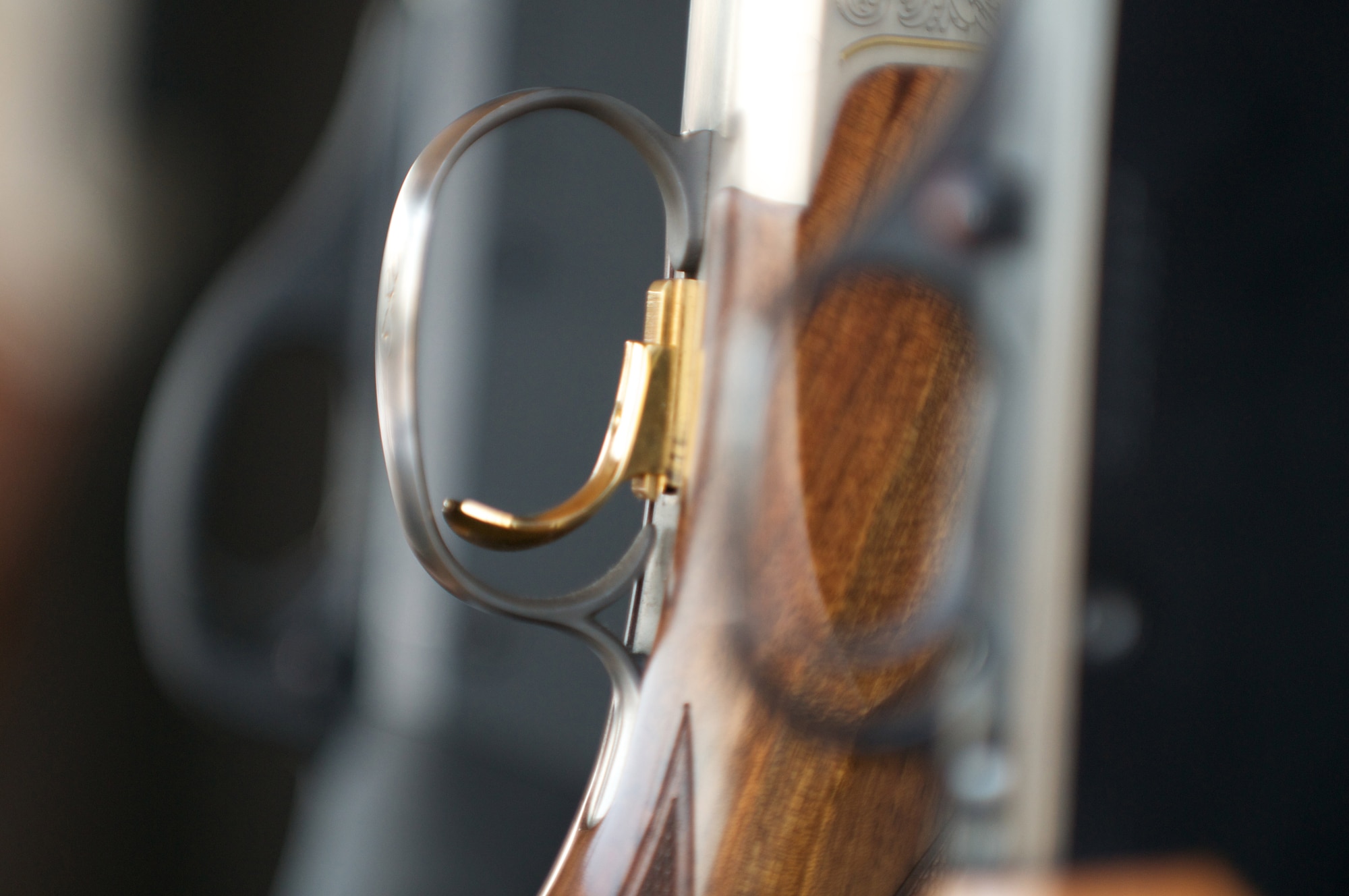 Shotguns rest in a rack at the Joint Base Elmendorf-Richardson Trap and Skeet Range, Nov. 20. (Photo by David Bedard/JBER PAO)