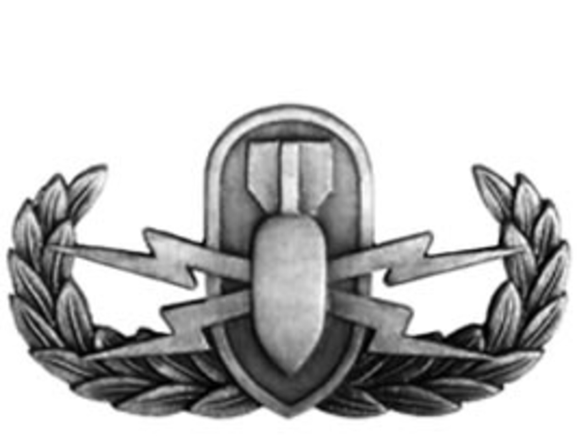 Airmen at the 914th Airlift Wing will soon wear the Explosive Ordnance Disposal Badge. First created in the 1950s, the EOD Badge is issued in three levels and is identical for all branches of service. The new 914th Explosive Ordnance Disposal Flight was recently stood up as part of the 914th Civil Engineering Squadron here at the Niagara Falls Air Reserve Station, N.Y. (Courtesy Graphic)