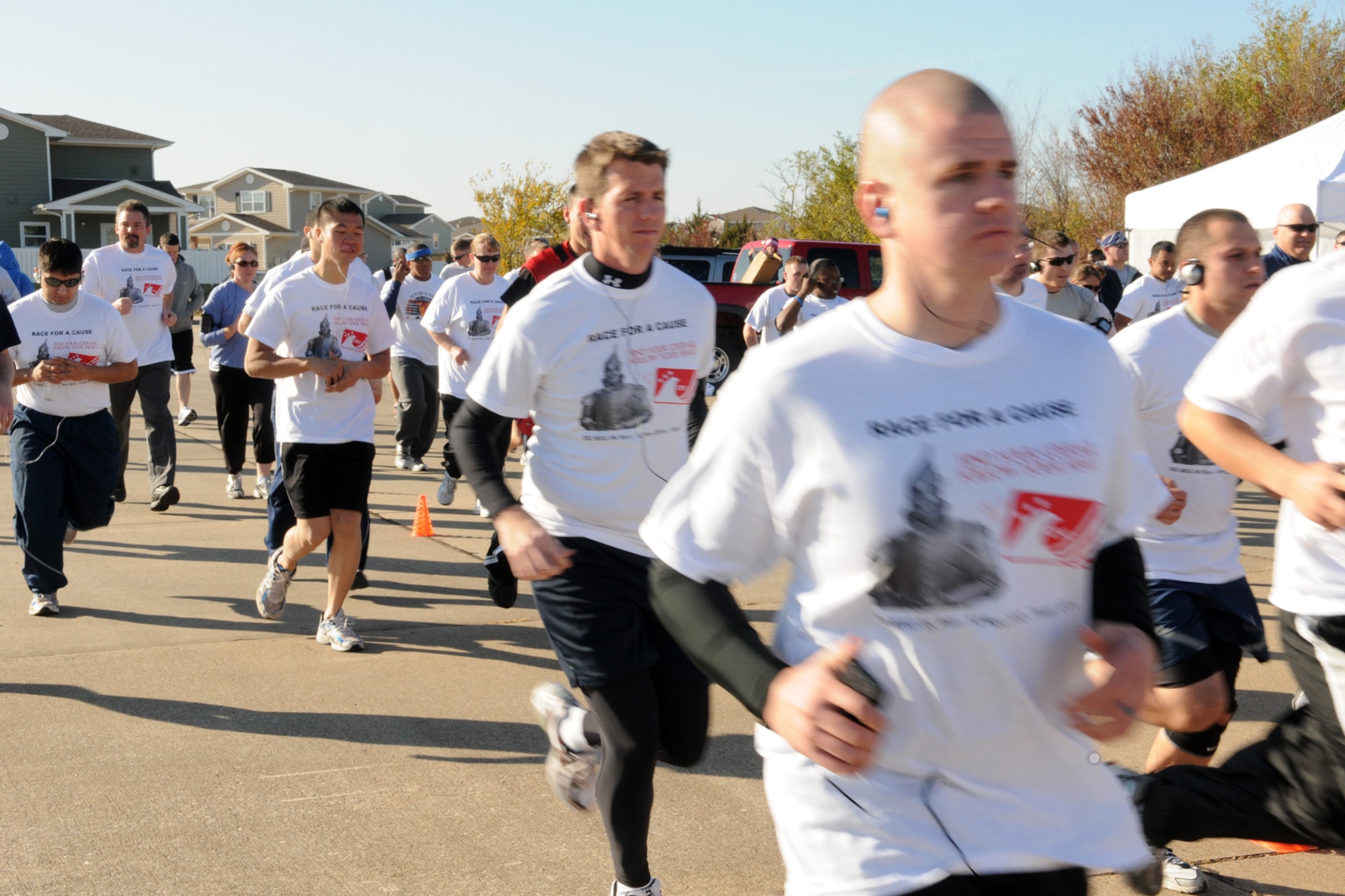 Runners take off during the Nov. 18 “Race for a Cause,” proceeds from which benefitted the Combined Federal Campaign. (Courtesy photo)