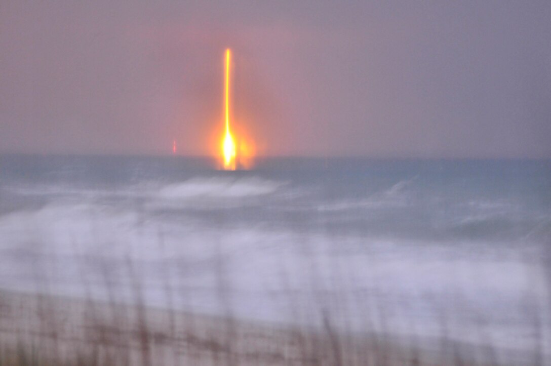 Air Force Reserve helicopter, maintenance and life support personnel from the 920th Rescue Wing, along with mission partners from their host wing, the 45th Space Wing,  supported the successful launch of a Delta IV-Heavy Launch Vehicle Nov. 21, 2010, from Cape Canaveral Air Force Station, Fla. Both wings are assigned to nearby Patrick Air Force Base. (U.S. Air Force photo/Capt. Cathleen Snow) 