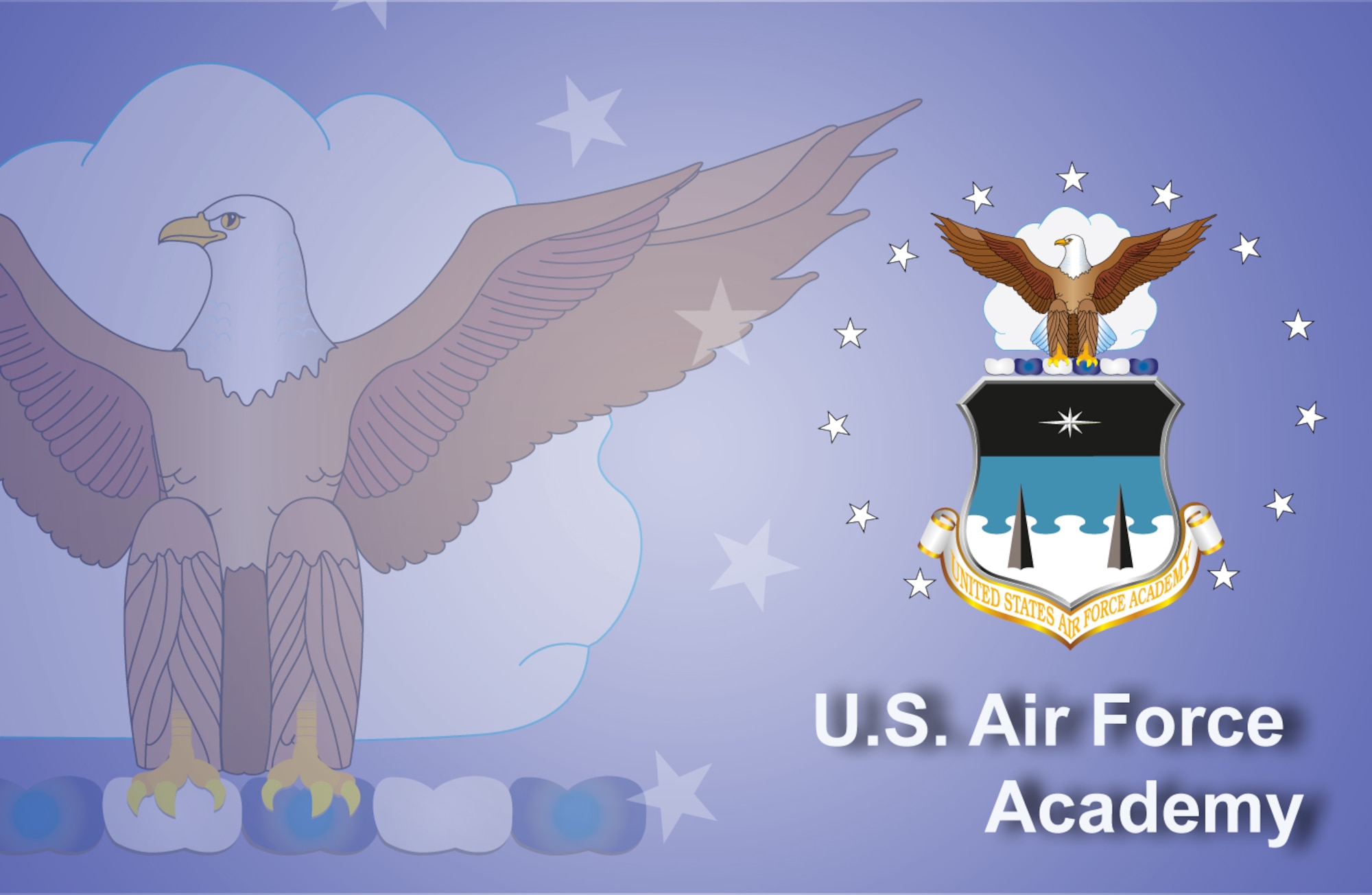 Air Force Academy fact sheet banner. (U.S. Air Force graphic by Andy Yacenda, Defense Media Activity-San Antonio)