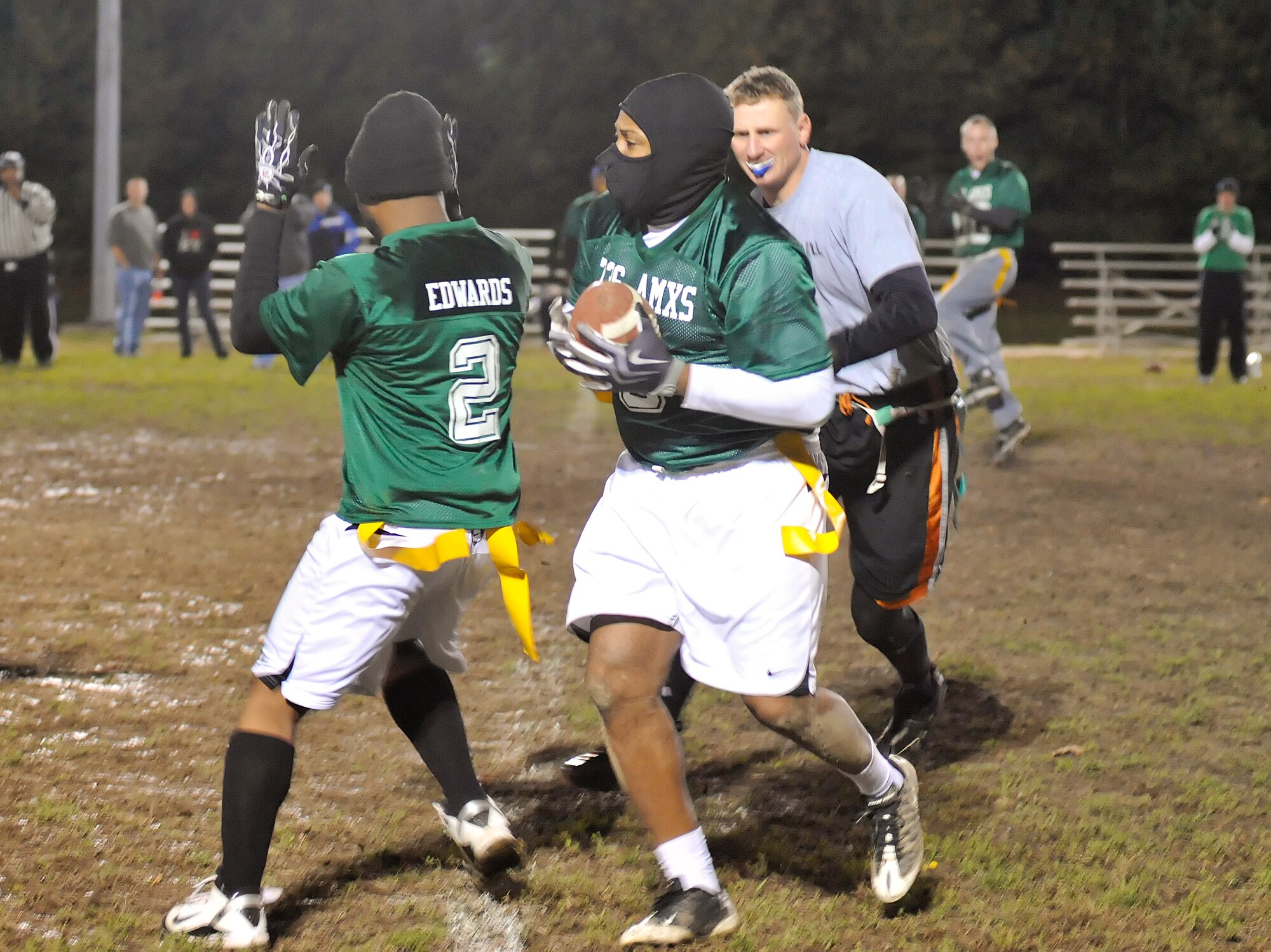 17 Nov 2010  USAF Photo by 1LT Abigail Wise.  
Intramural Football