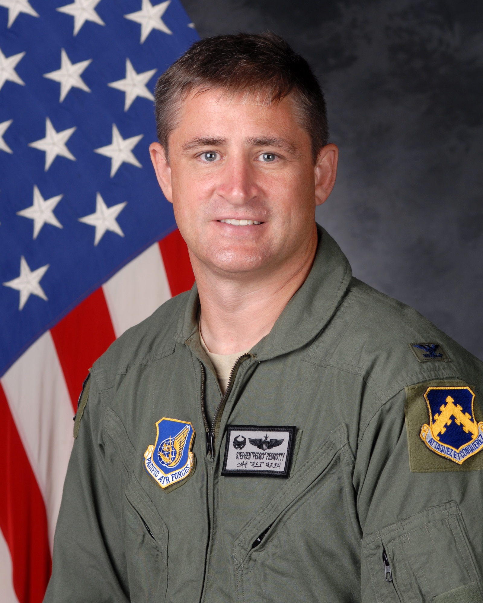 Col. Stephen Pedrotty is the 8th Operations Group commander at the 8th Fighter Wing, Kunsan Air Base, Republic of Korea.  