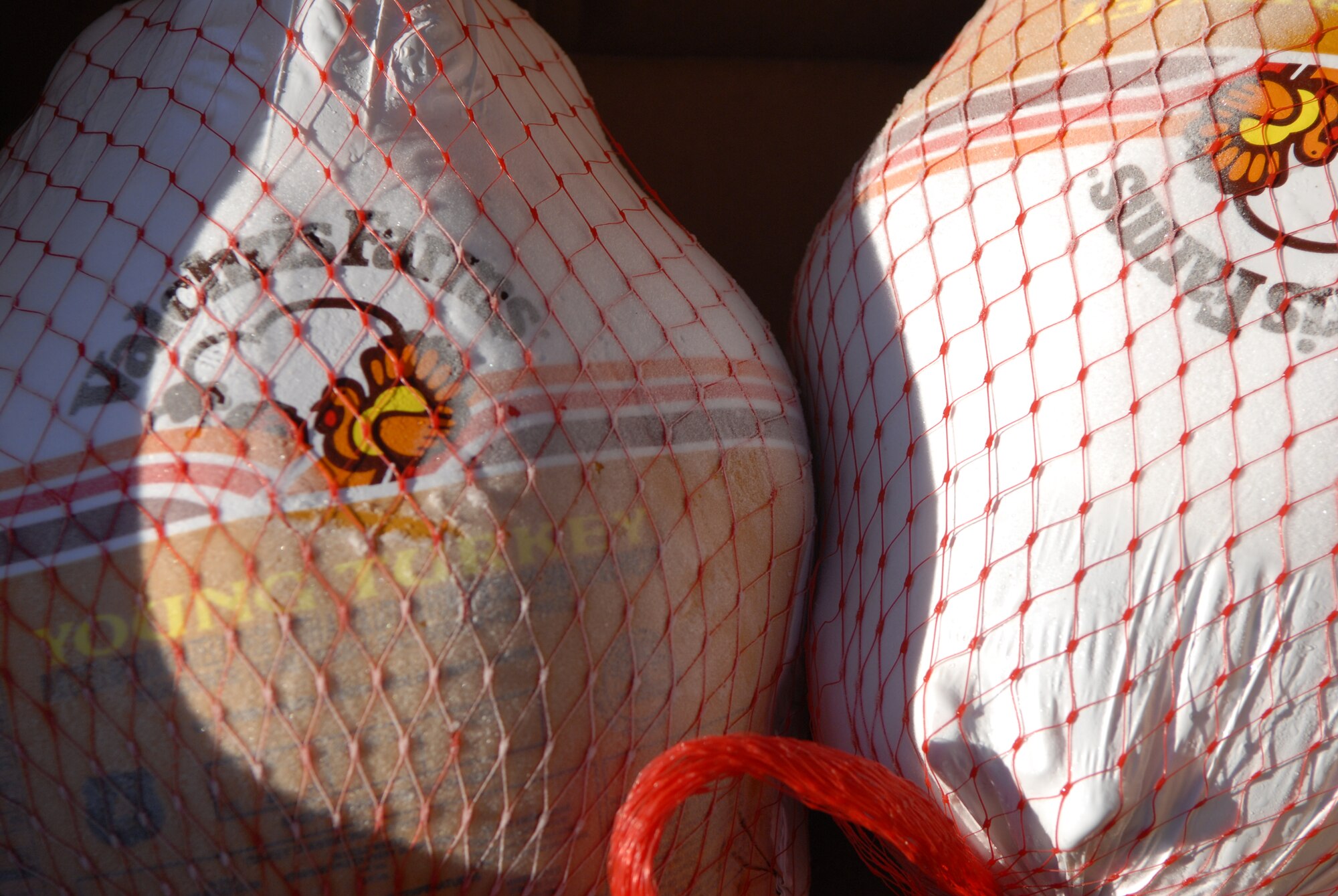 VANDENBERG AIR FORCE BASE, Calif. - Thanksgiving Day turkeys were prepared for delivery by the First Sergeants Association at the Commissary here Monday, Nov. 22, 2010. The First Sergeants Association helped organize the Thanksgiving Day basket program for Airmen on base. (U.S. Air Force photo/Senior Airman Andrew Satran)