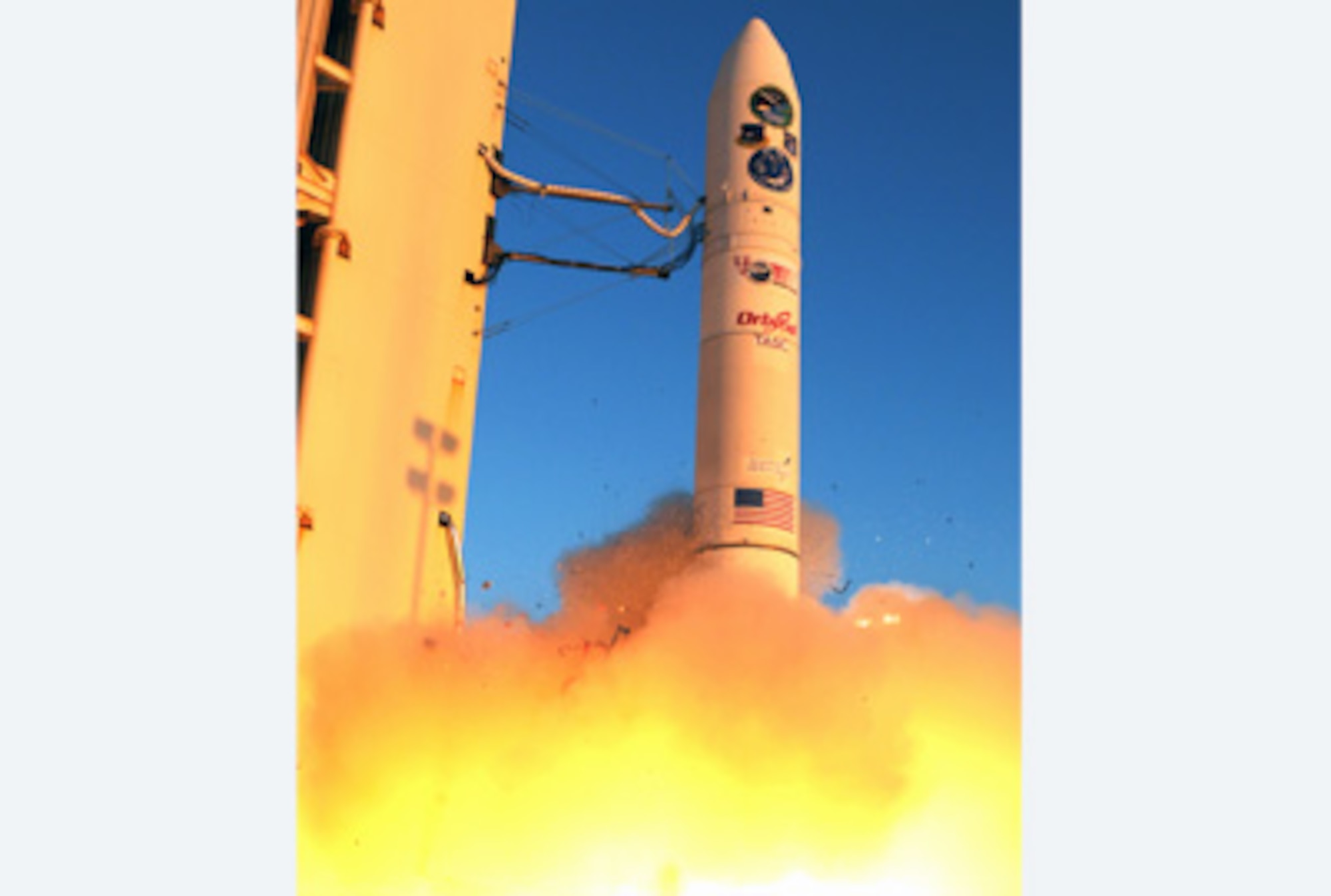 A rocket carrying FalconSAT-5 lifts off Nov. 19, 2010 from the Kodiak Launch Complex, Alaska. (U.S. Air Force photo)