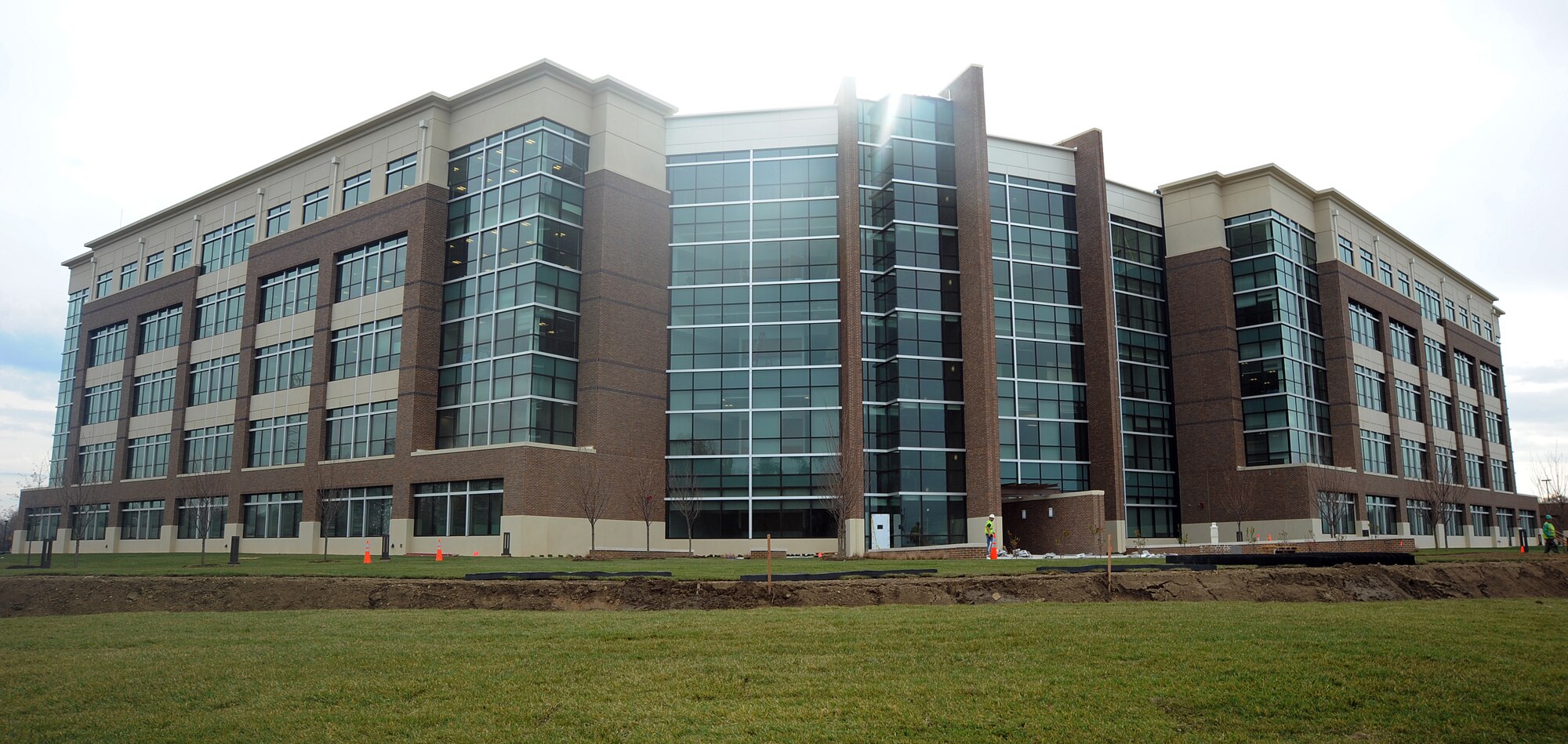 The William A. Jones III building nears completion after 16 months of construction with an estimated completion date of March 2011, and an estimated cost of more than $100 million. The building will feature environmentally friendly features to include energy efficient windows, roofing and designated parking spaces for energy efficient vehicles. (U.S. Air Force photos by Senior Airman Melissa V. Brownstein)