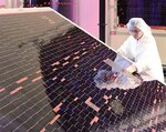 High-efficiency, multijunction space solar cells (AFRL image)