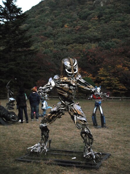 Sculptures outside Songnisan National Park, Republic of Korea. (U.S. Air Force photo/Staff Sgt. Eric Burks)