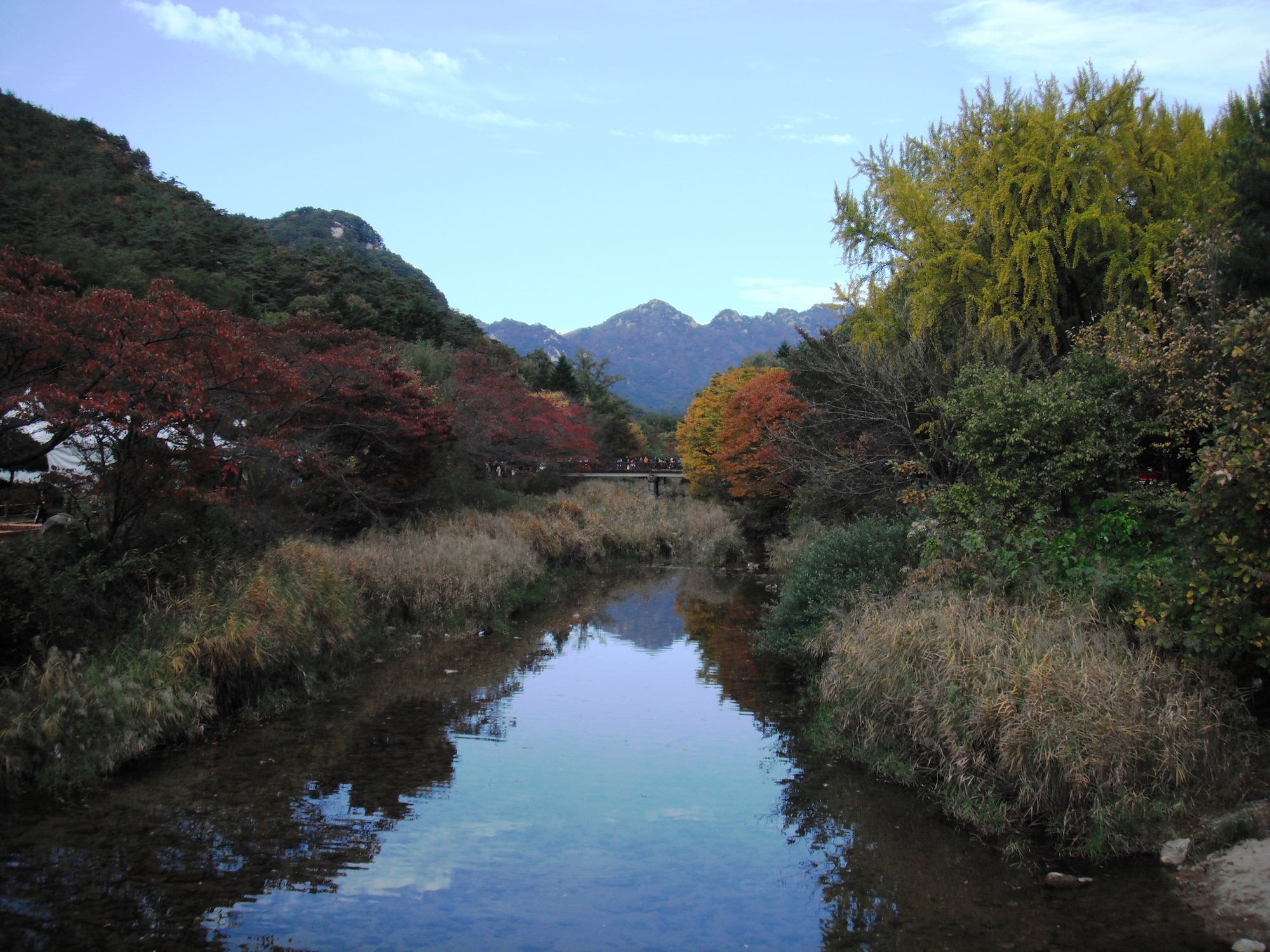 View from bridge over a stream in Songnisan National Park, Republic of Korea. (U.S. Air Force photo/Staff Sgt. Eric Burks)