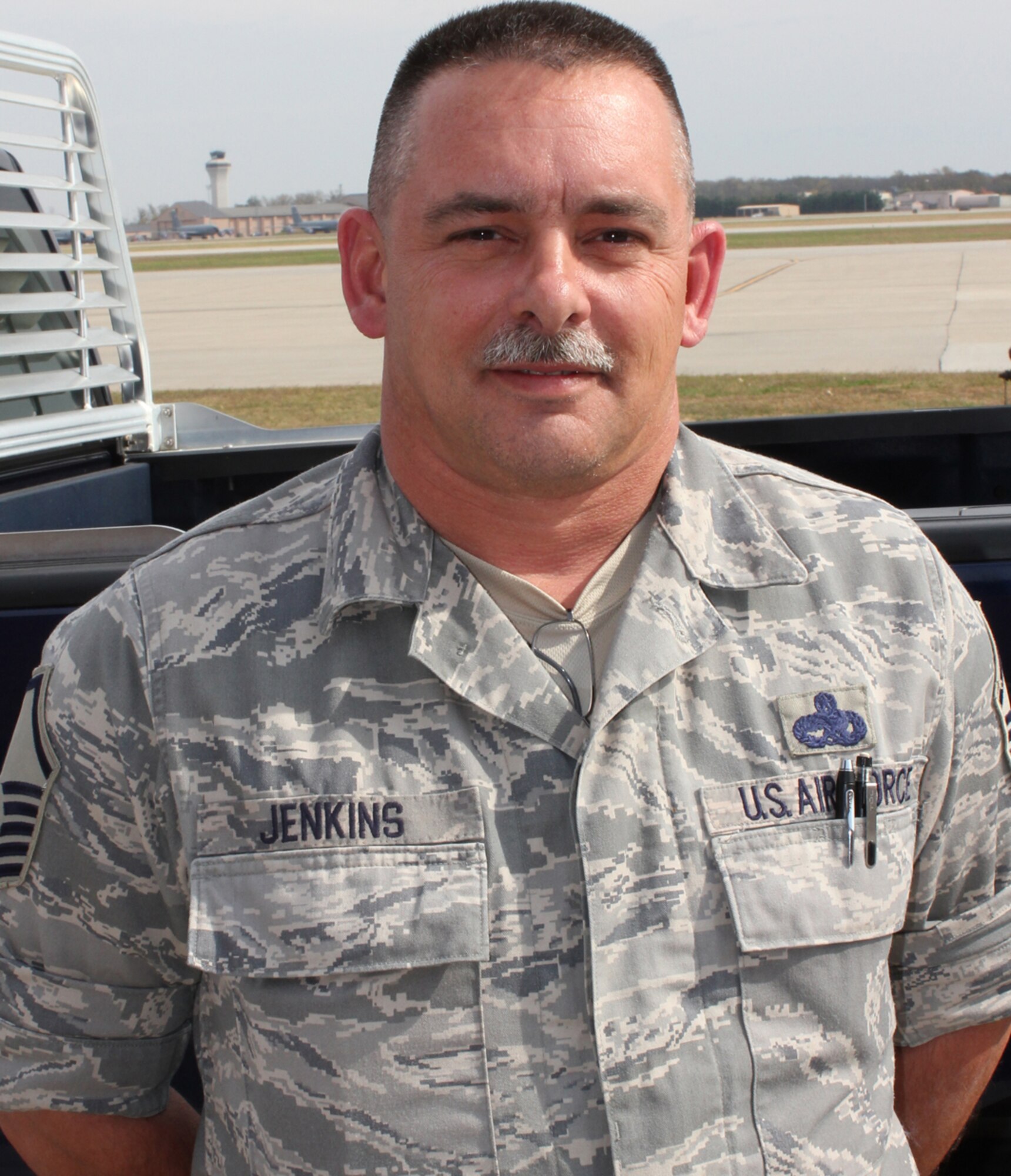 As the last month of 2010 arrives, Master Sgt. Mike Jenkins, 932nd Maintenance Squadron, constantly prepares planes for distinguished visitor flights.  He told the Gateway wing paper why he's appreciative of this season:  "That I'm still here, and the 932nd Airlift Wing's mission is alive and well."  (U.S. Air Force photo/Tech. Sgt. Dan Oliver)