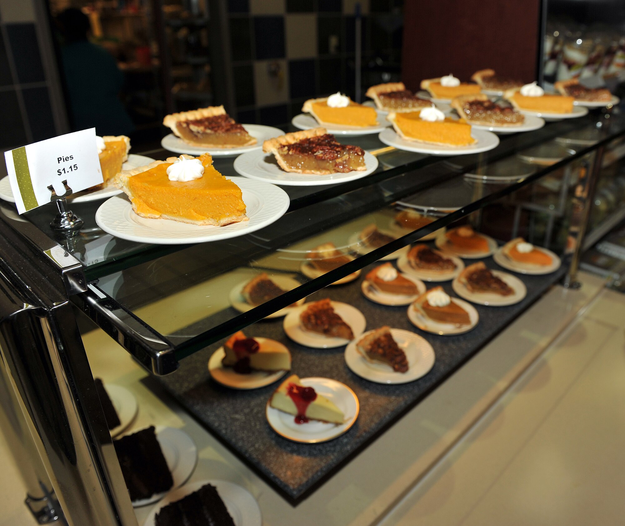 Deserts and treats were ready for the taking at the Thanksgiving meal Nov. 25, 2010, at the Hercules Dining Facility at Little Rock Air Force Base, Ark. (U.S. Air Force photo by Staff Sgt. Chris Willis)