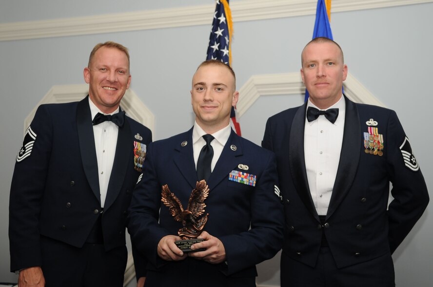 Senior Airman Jeffrey McWhorter, 911th Air Refueling Squadron, was named a Distinguished Graduate in the recent class for Airman Leadership School. Airman McWhorter works with the maintenance group. (USAF photo by SrA Makenzie Lang, 4FW/PA)
