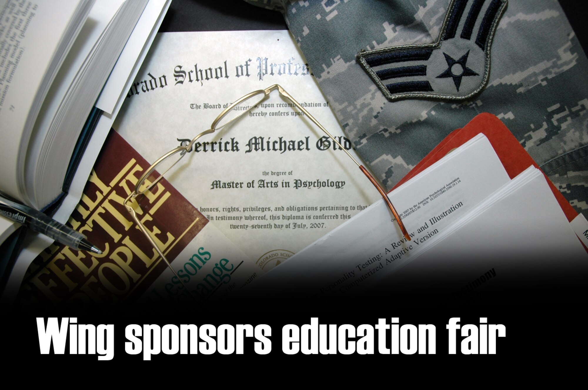 The 302nd Airlift Wing education and training office will sponsor an Education Fair 8 a.m.-3 p.m. Dec. 4 in Room 113 A/B of the Peterson Air Force Base education center for 302nd AW members. (U.S. Air Force photo illustration/Staff Sgt. Derrick Gildner)