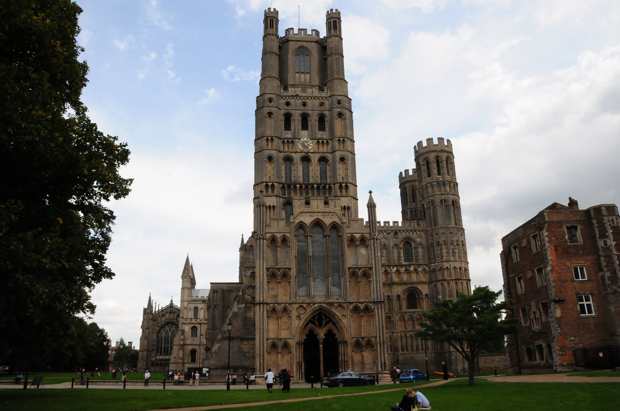 ELY, United Kingdom – Americans from Royal Air Forces Lakenheath, Mildenhall and Feltwell, as well as their British neighbors, attended a Thanksgiving service at the Ely Cathedral on Nov. 24. The Ely Cathedral is known locally as "the ship of the Fens", because of its prominent shape that towers above the surrounding flat and watery landscape. The building of the present cathedral was started in 1082. It has a total length of 537 feet, and its nave is more than 250 feet making it the longest in Britain. The cathedral’s west tower is 215 feet high. (U.S. Air Force photo/Senior Airman Stephen Linch)