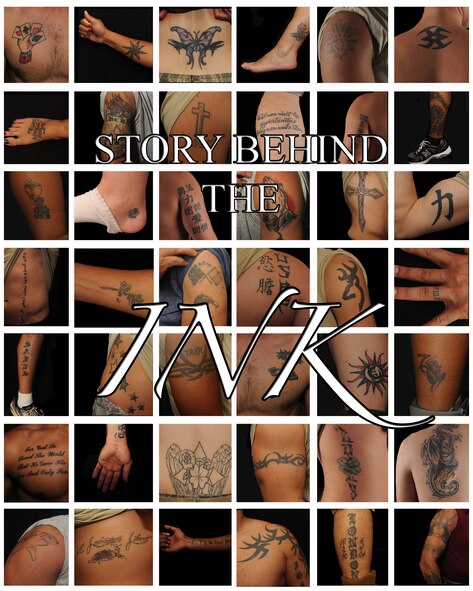 MOODY AIR FORCE BASE, Ga. -- Many military members have tattoos, with each representing something different. When asked about their tattoos, they gave a wide variety of answers about why they got the tattoo. But no matter what the reason, whether because it looked good, represented a time in their life or symbolized something meaningful, there is always a story behind the ink. (U.S. Air Force photo illustration/Airman 1st Class Benjamin Wiseman)

